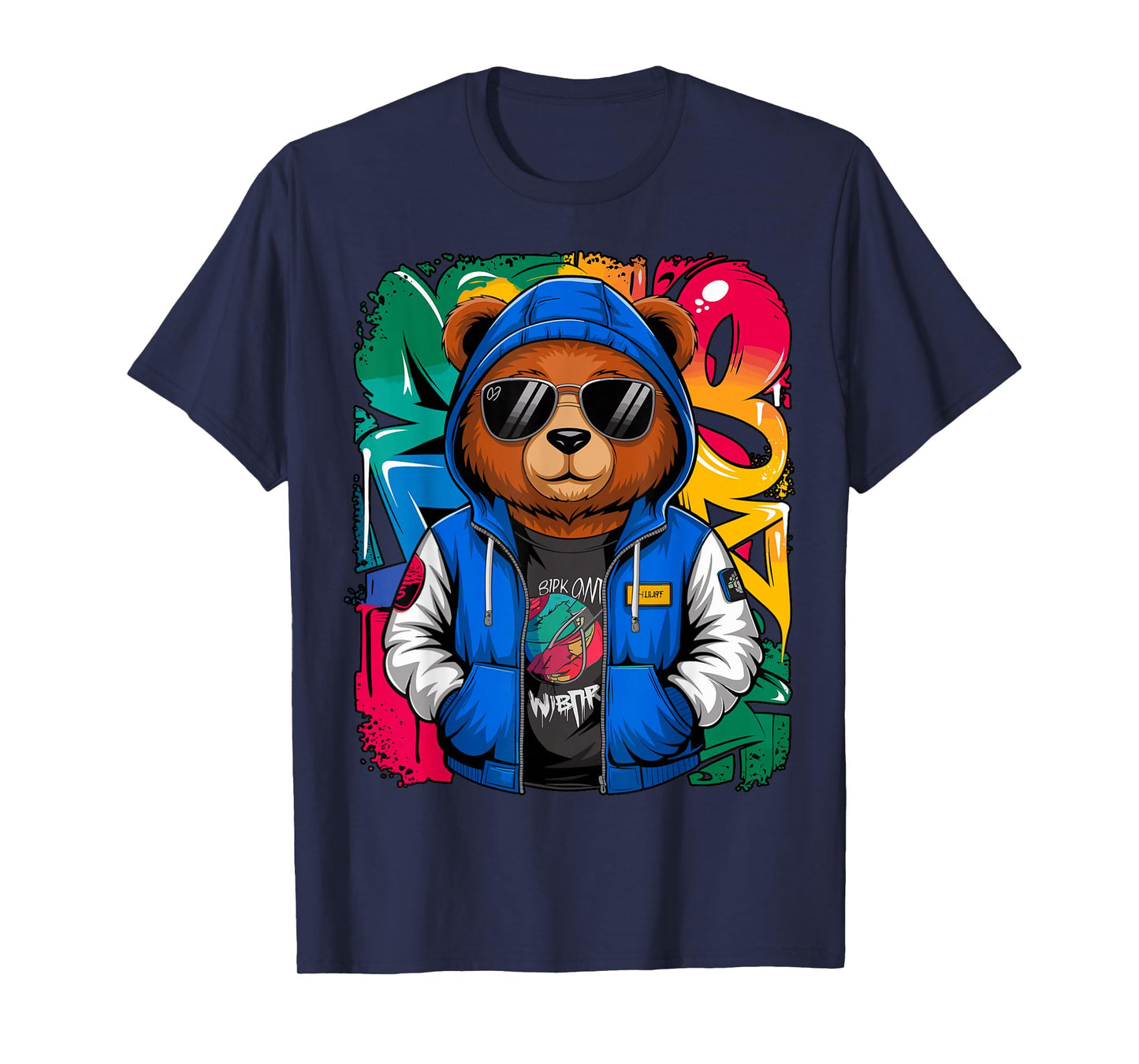Hip Hop Teddy Bear with Sunglasses Rap Music T-Shirt