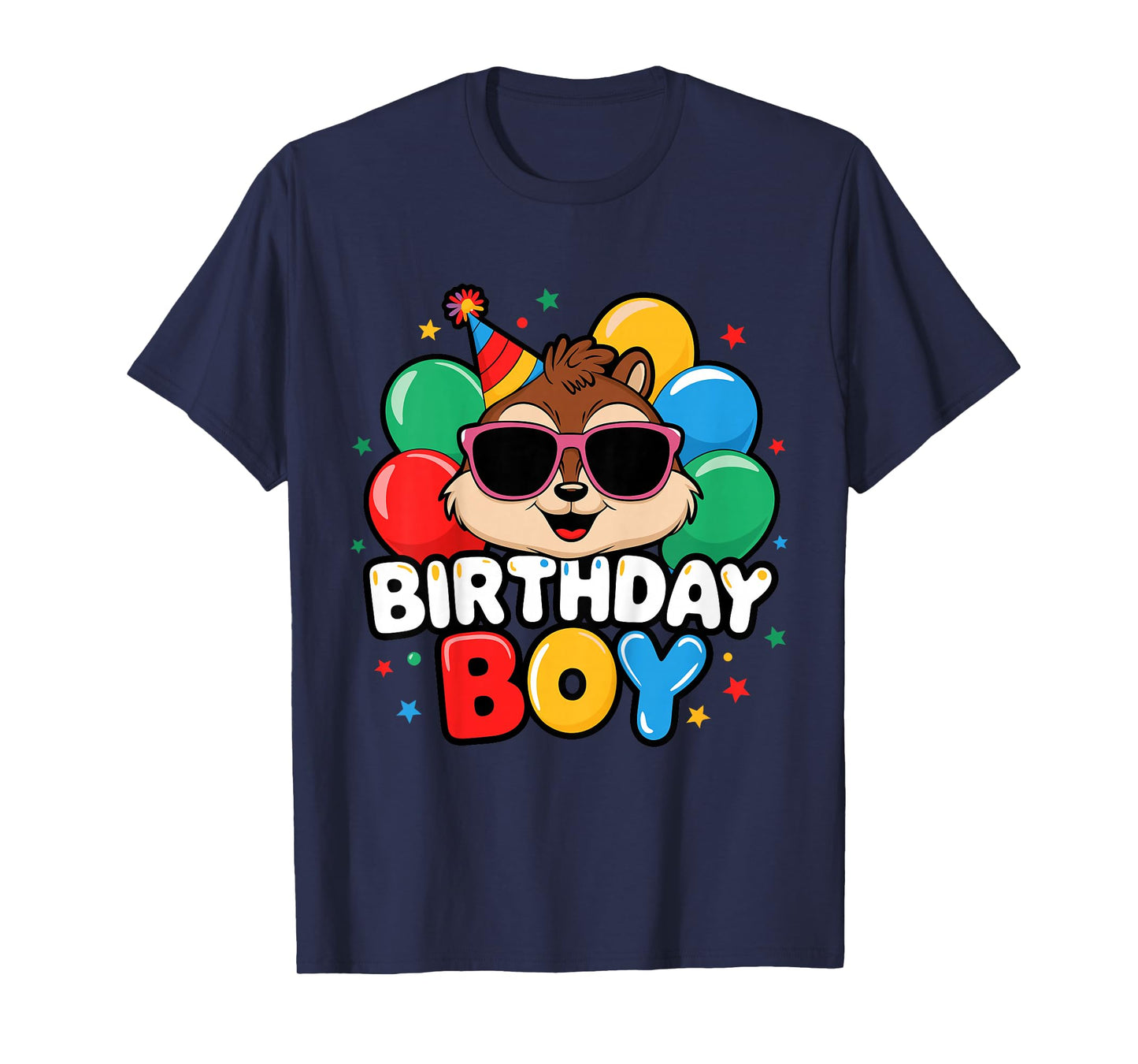 Kids Birthday Boy Chipmunk Kids T-Shirt