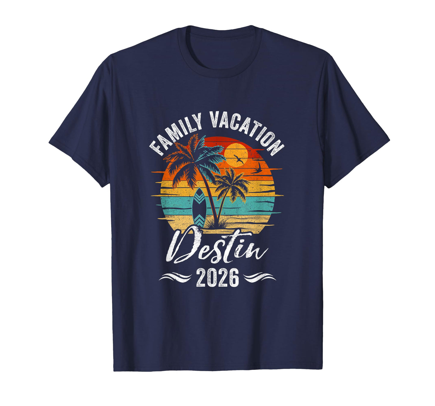 Family Vacation 2026 Vintage Destin Summer Matching Trip T-Shirt