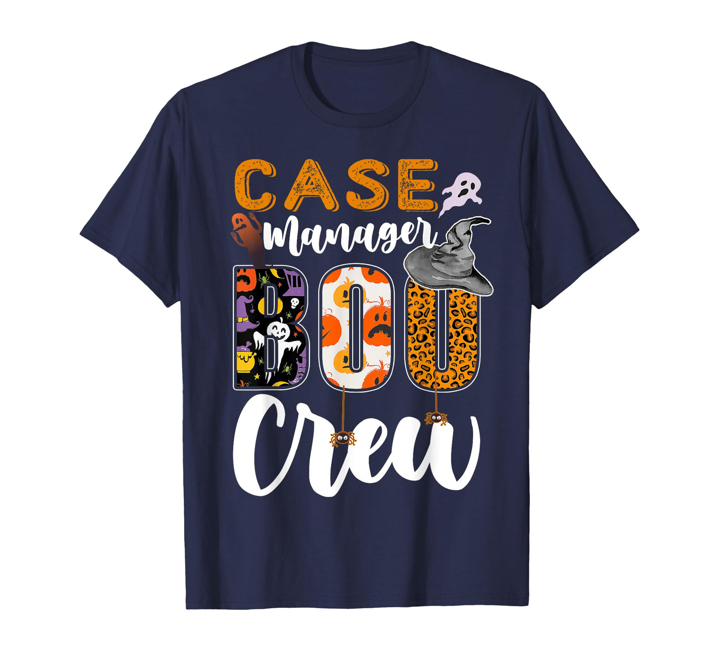 Case Manager Boo Crew Halloween Matching Social Services T-Shirt