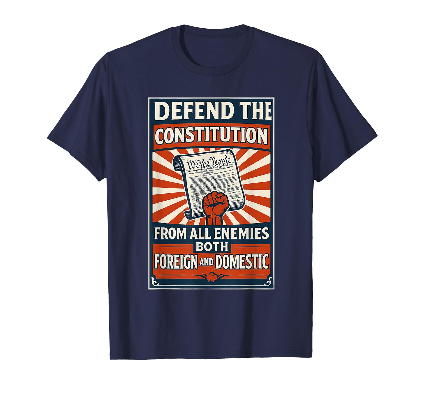 Defend The Constitution From All Enemies Both T-Shirt