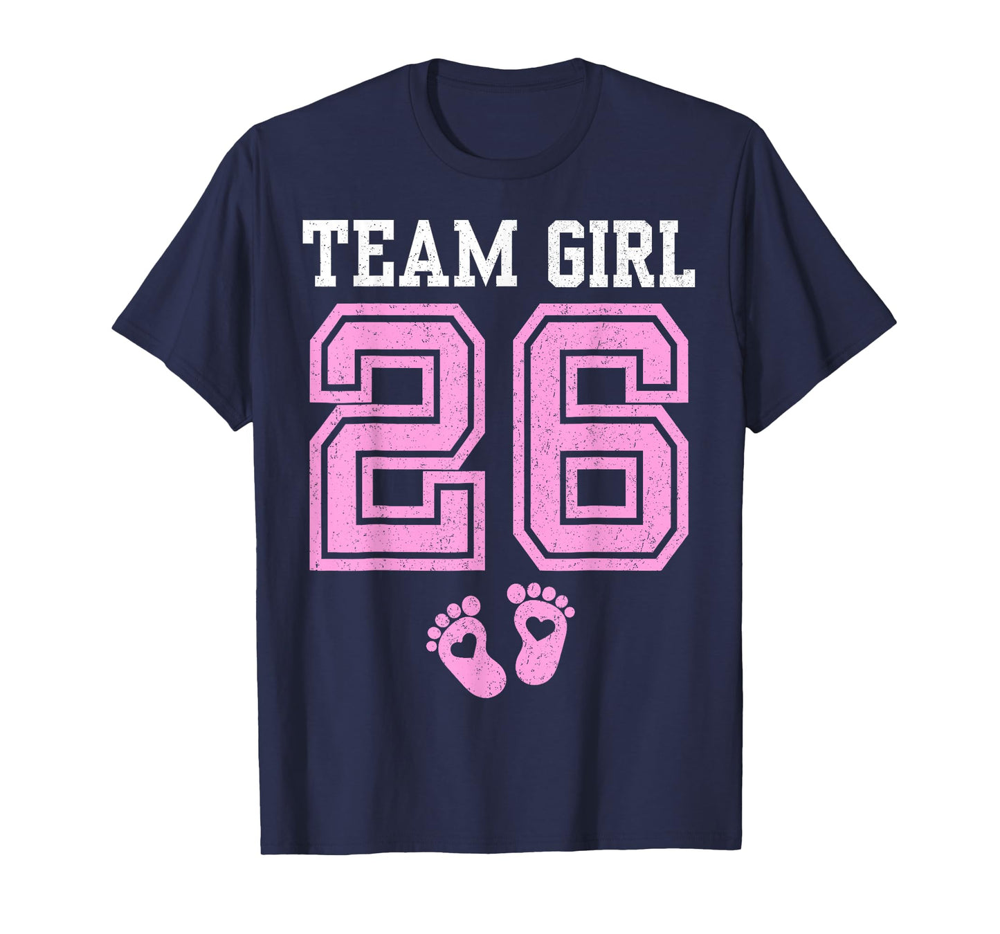 Team Girl 2026 Gender Reveal Party Baby Announcement Family T-Shirt