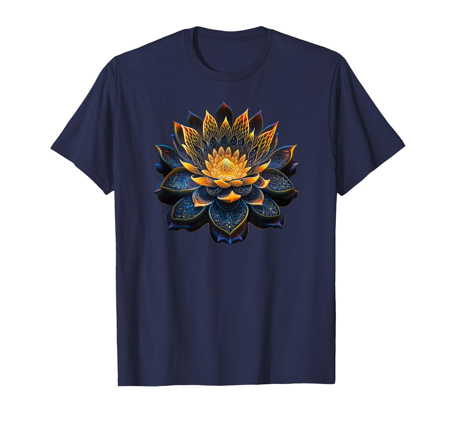 Lotus Flower Yoga Zen Bohemian Namaste Meditation T-Shirt