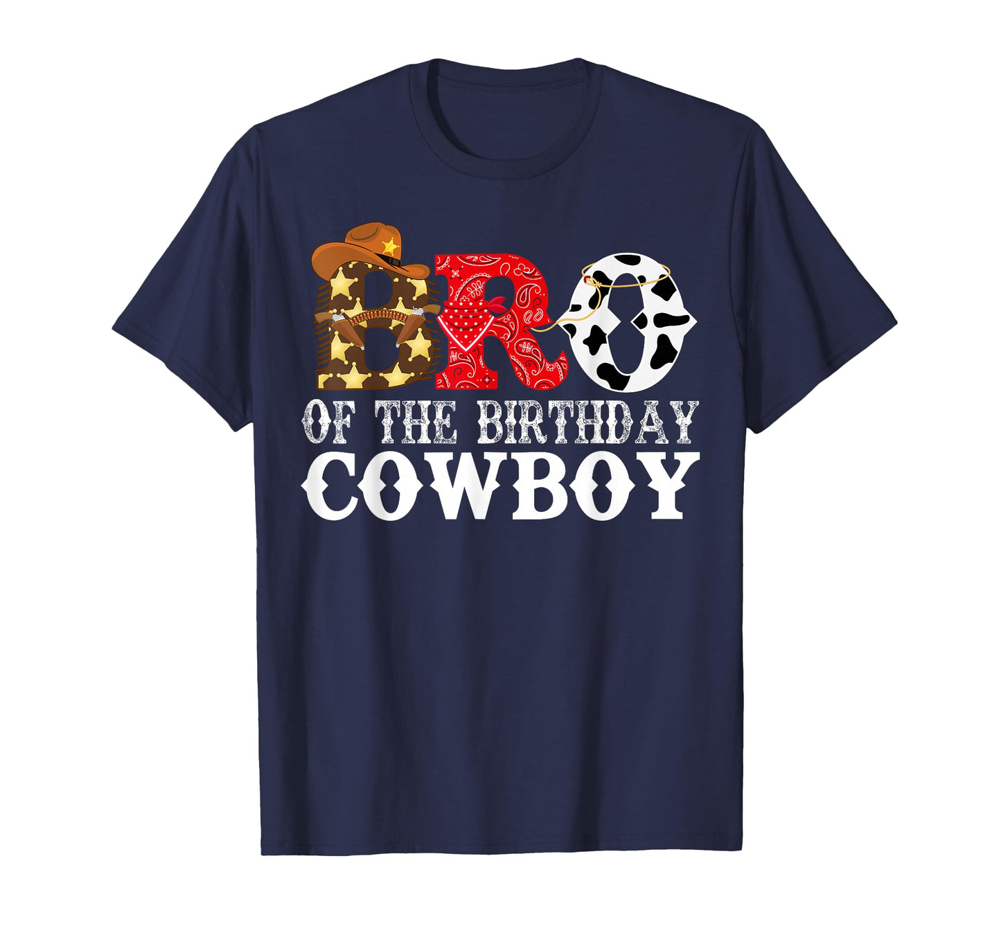 Brother Bro 1st Birthday Cowboy Western Rodeo Party Matching T-Shirt