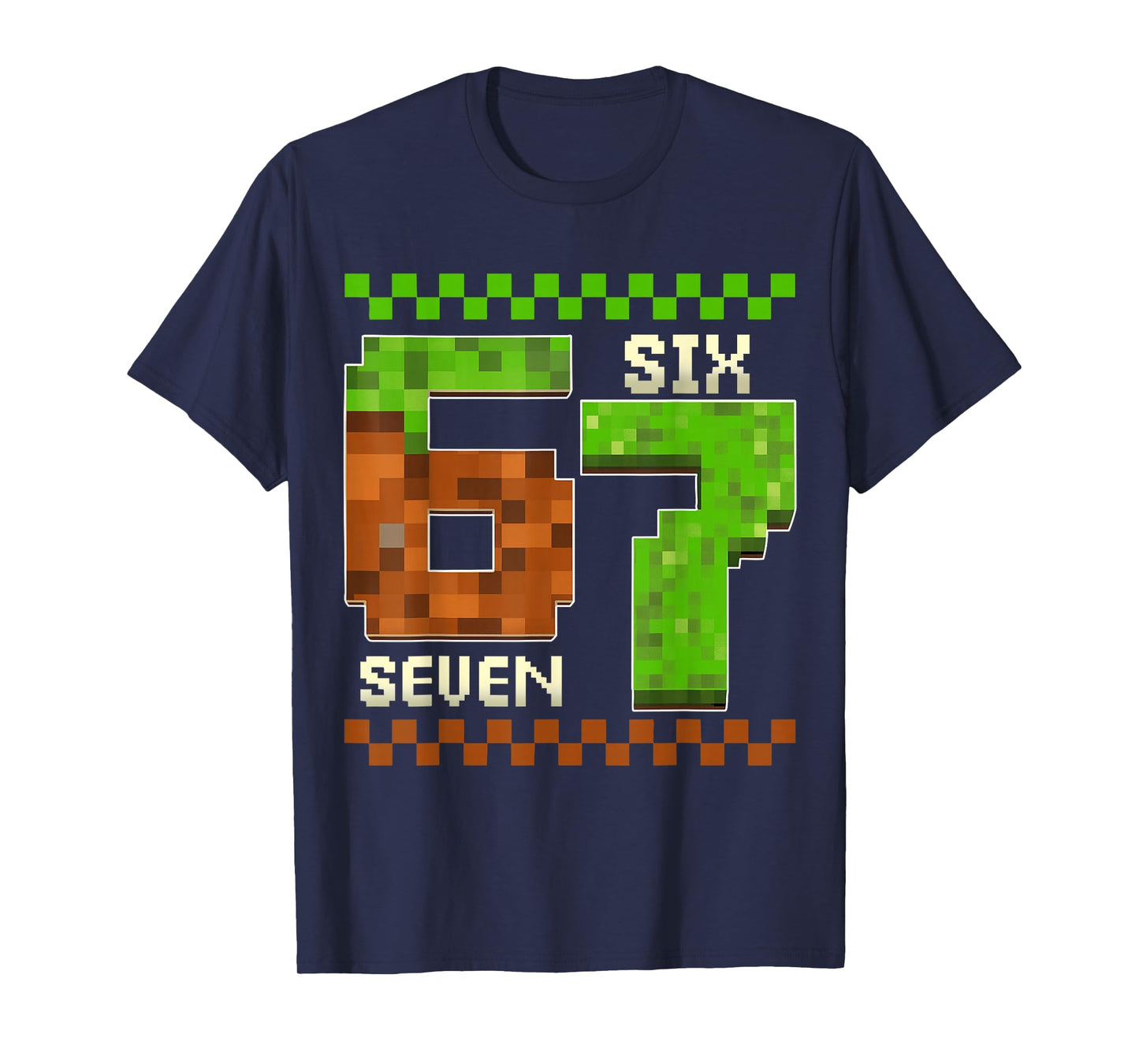 67 Six Seven Pixel Game Birthday Boy Gift for Boys Kid T-Shirt