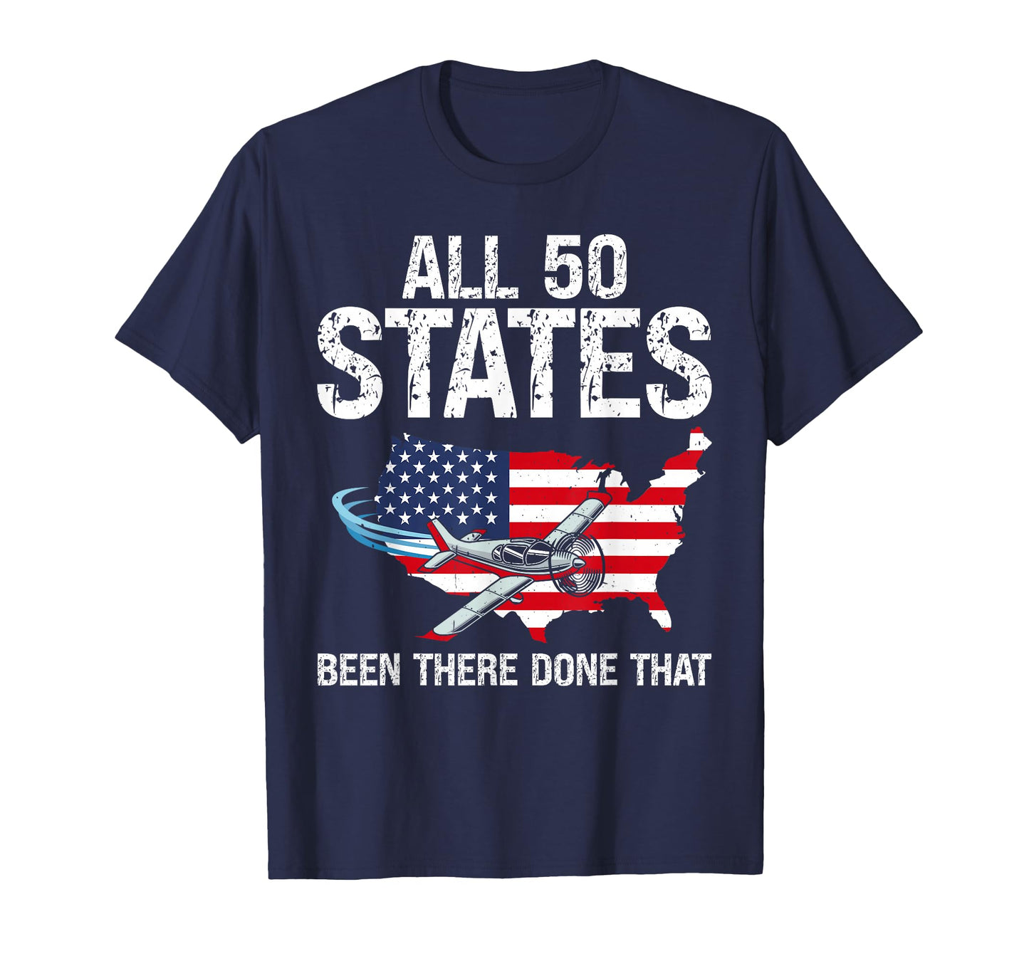 All 50 States Mission Accomplished Visit all 50 USA States T-Shirt