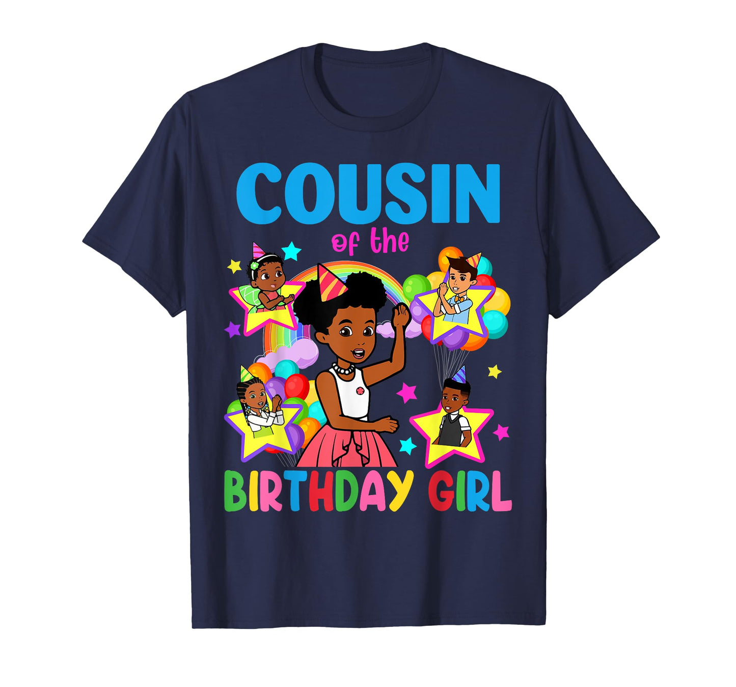 Cousin Of Birthday Girl Gracie Birthday Dolls Girl Party T-Shirt