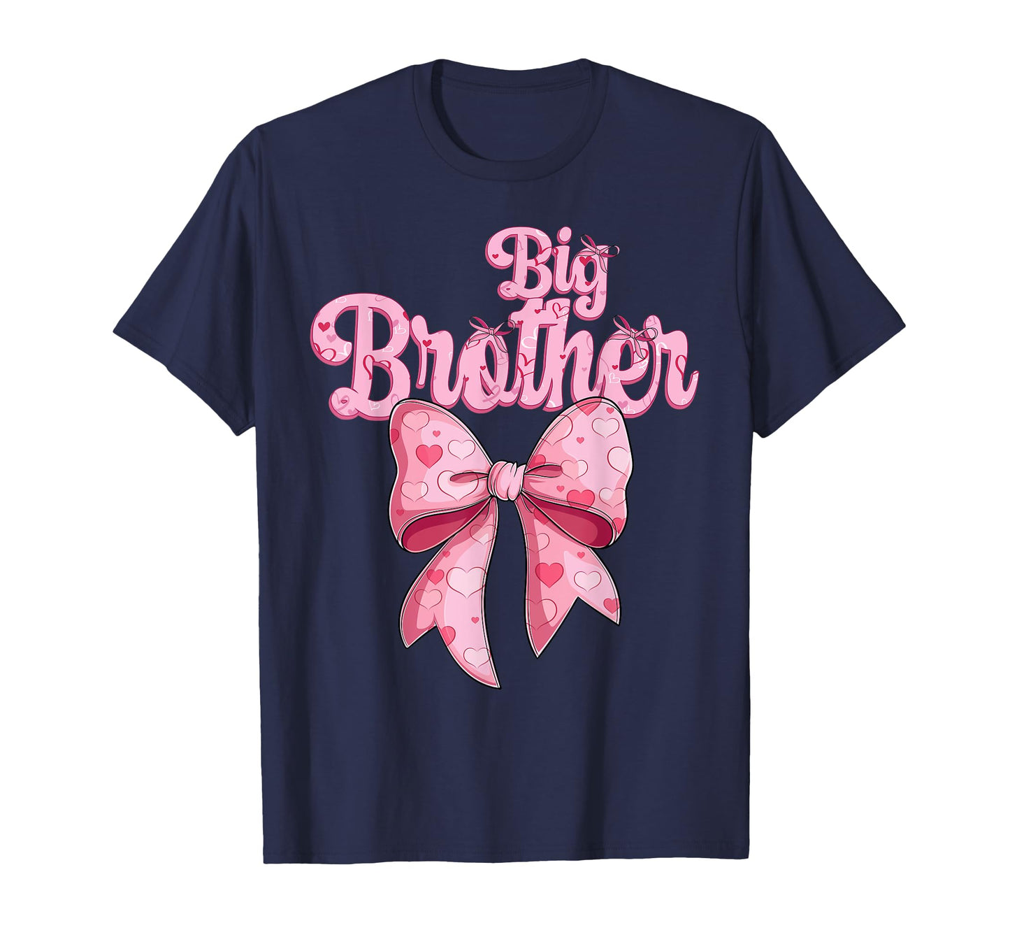 coquette bow family matching Groovy pink Big Brother T-Shirt