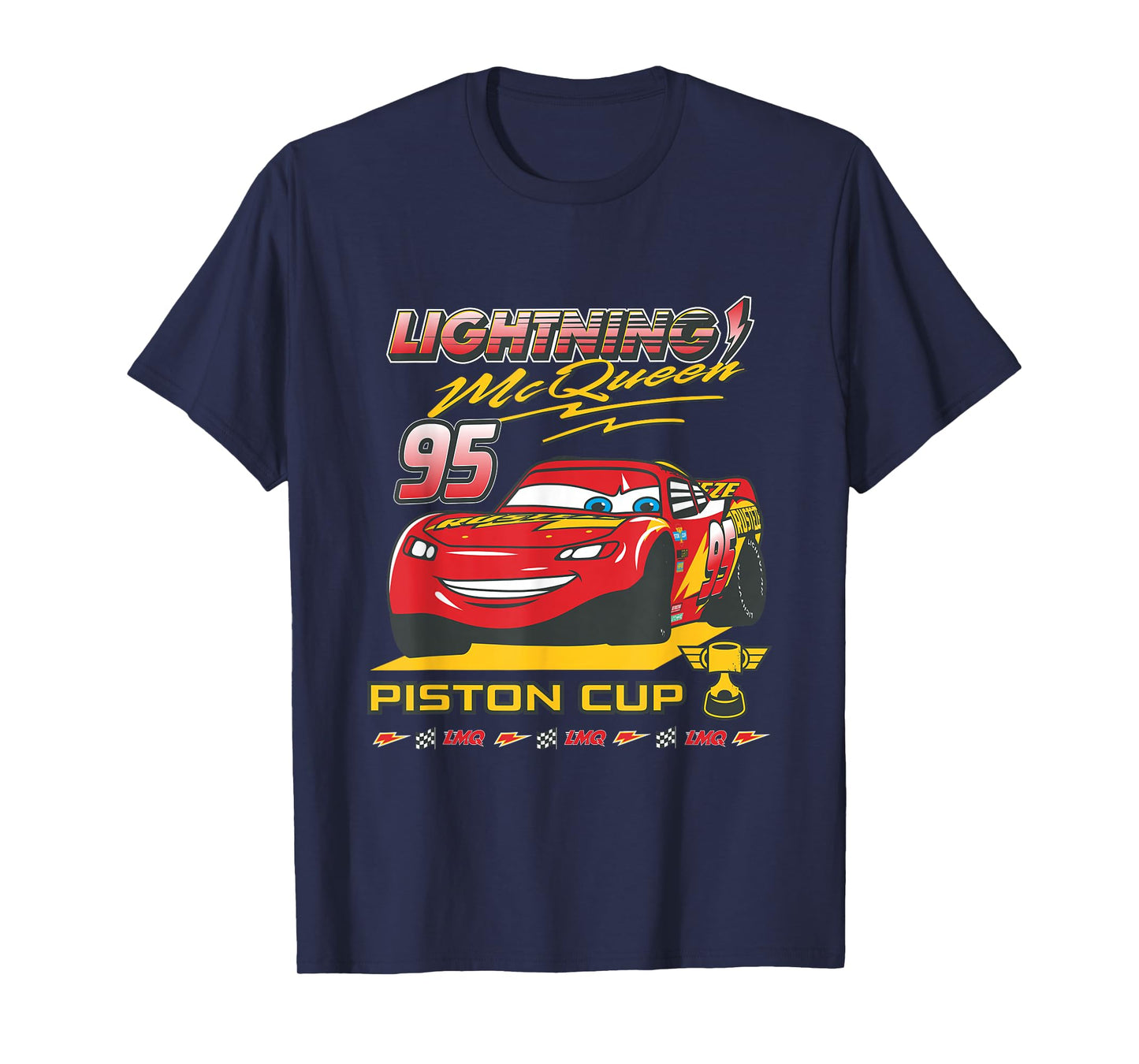 Disney Pixar Cars Lightning McQueen Piston Cup Winner T-Shirt