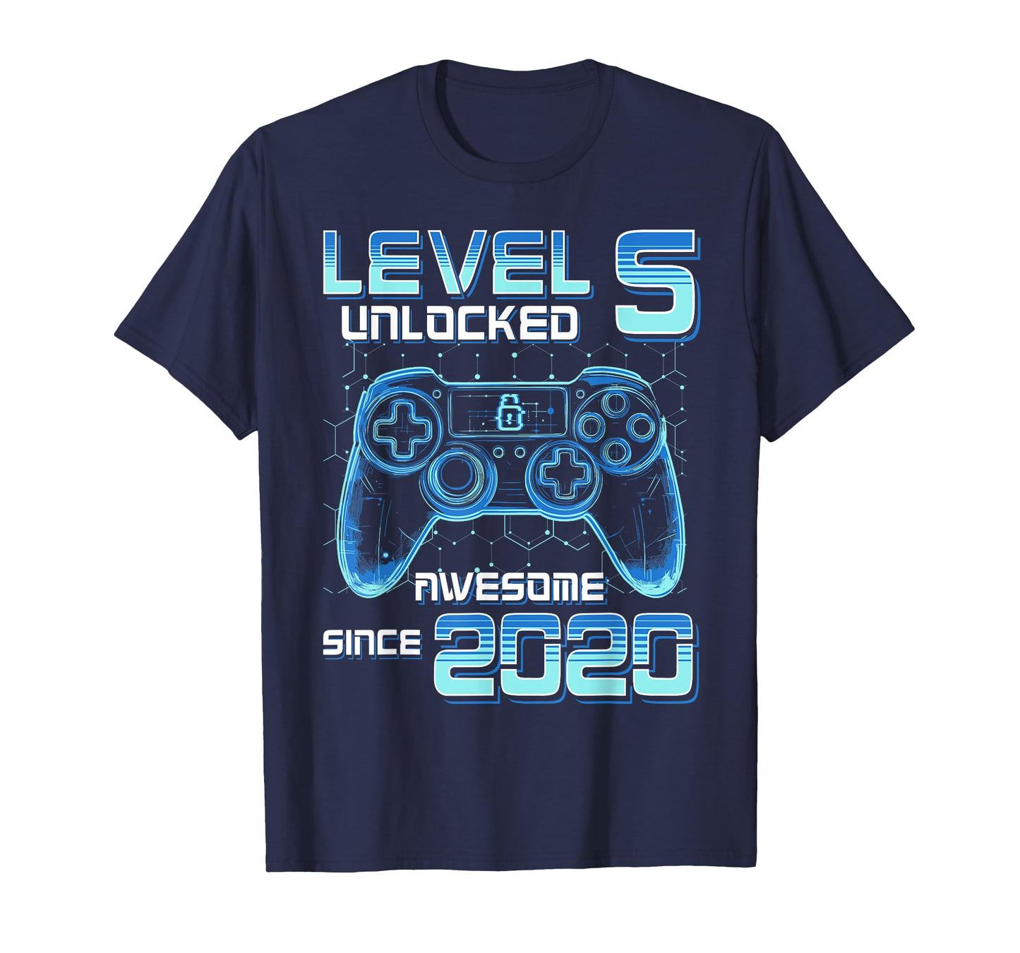 Level 5 Unlocked Video Game Party 6th Birthday Gamer Boys T-Shirt