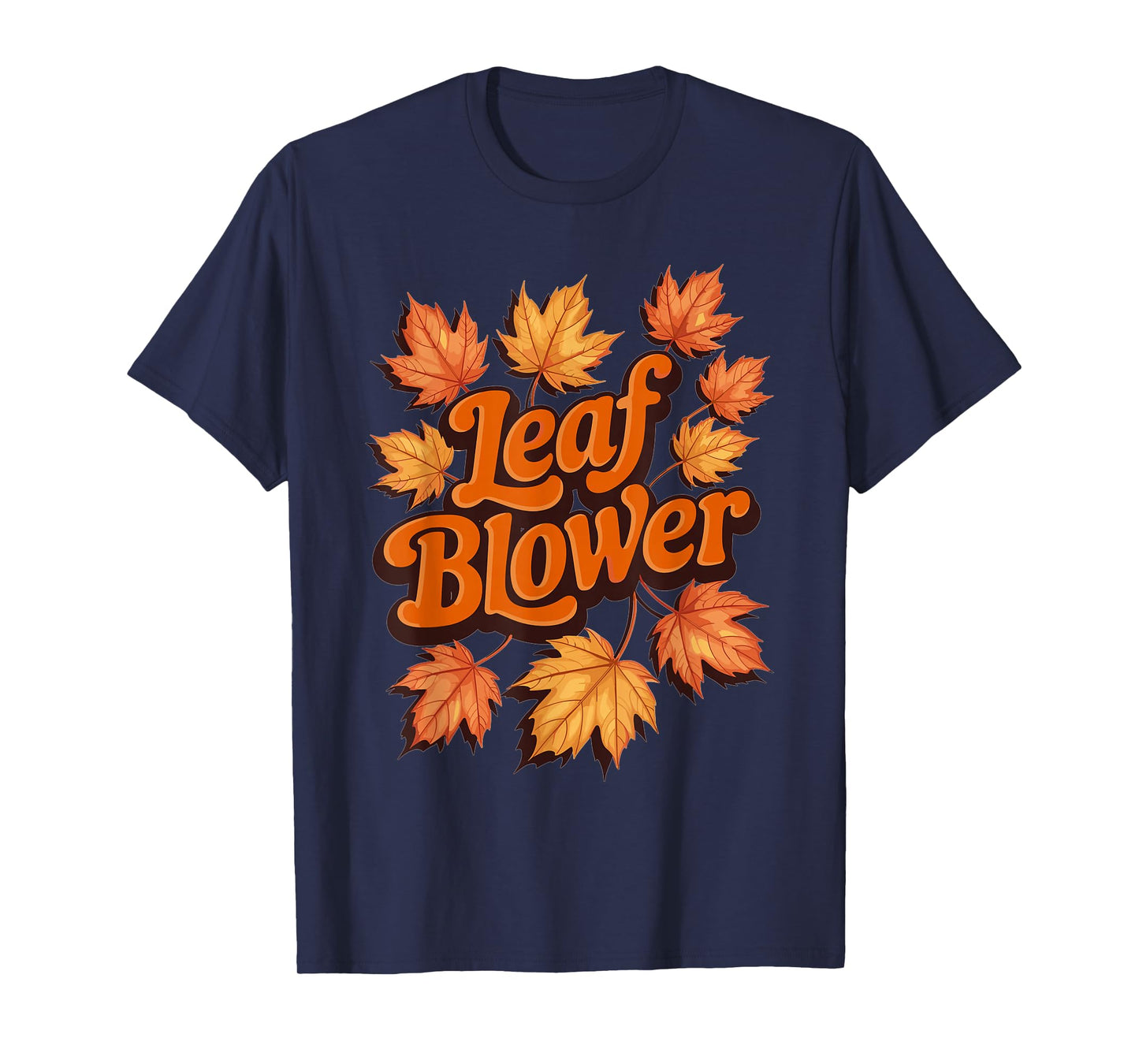 Funny Leaf Blower Fall Autumn Costume Matching Outfit T-Shirt