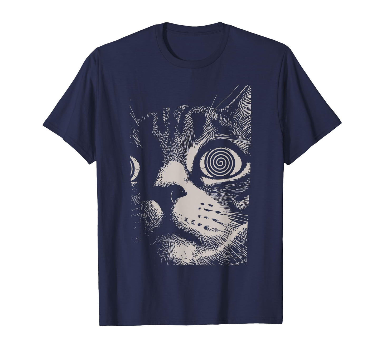 Psychedelic Cat Gothic Art Funny Cat Gifts For Men Women Kid T-Shirt
