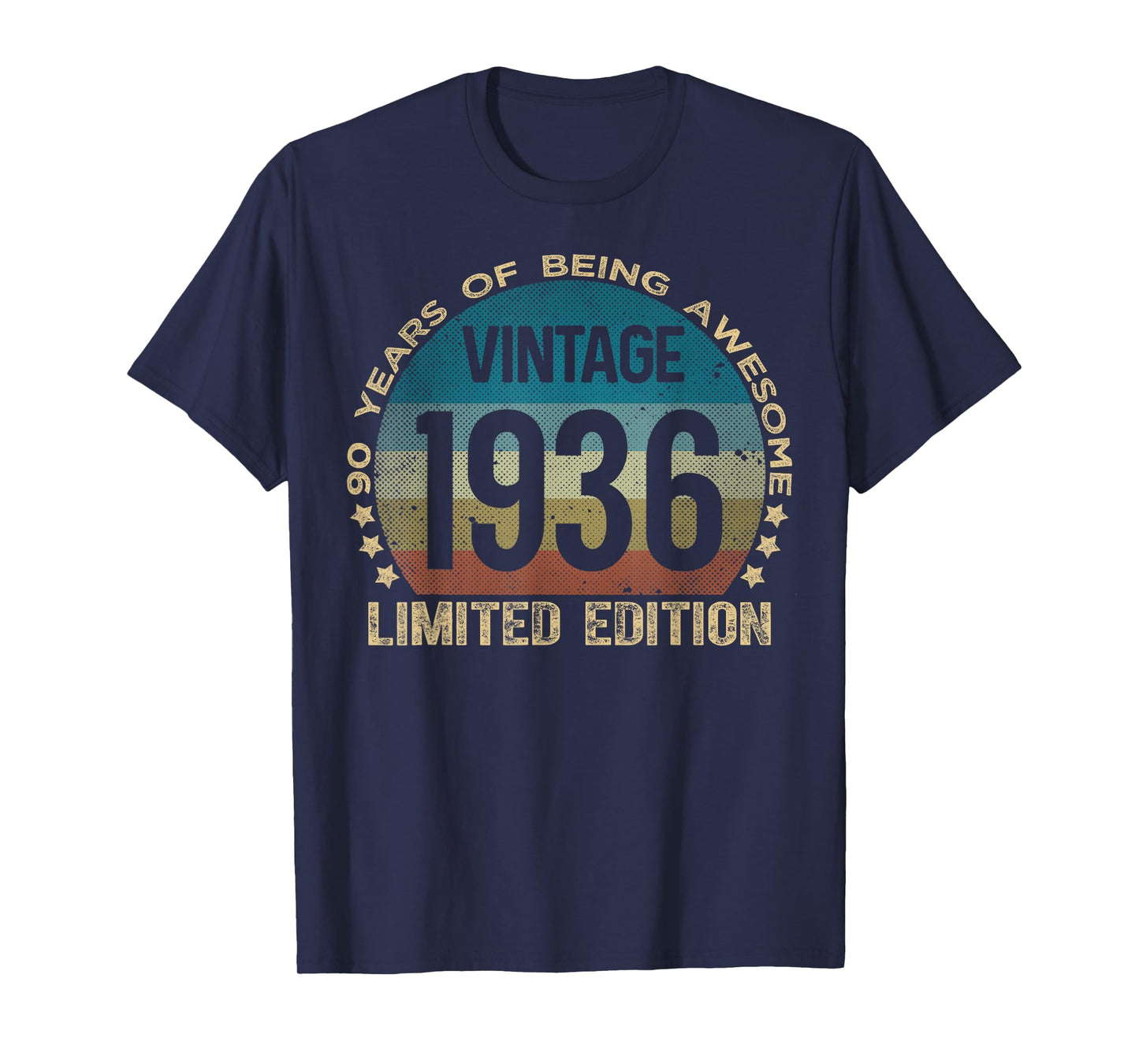 90 Year Old Gifts Vintage 1936 Limited Edition 90th Birthday T-Shirt