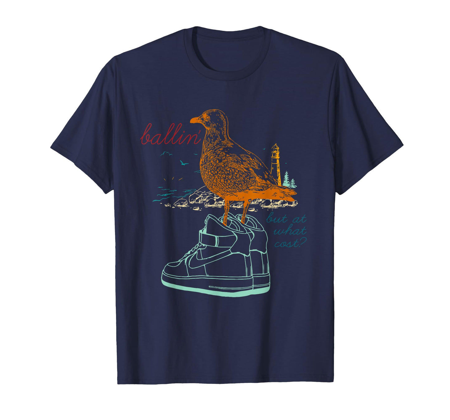 Ballin' But At What Cost Vintage Design T-Shirt
