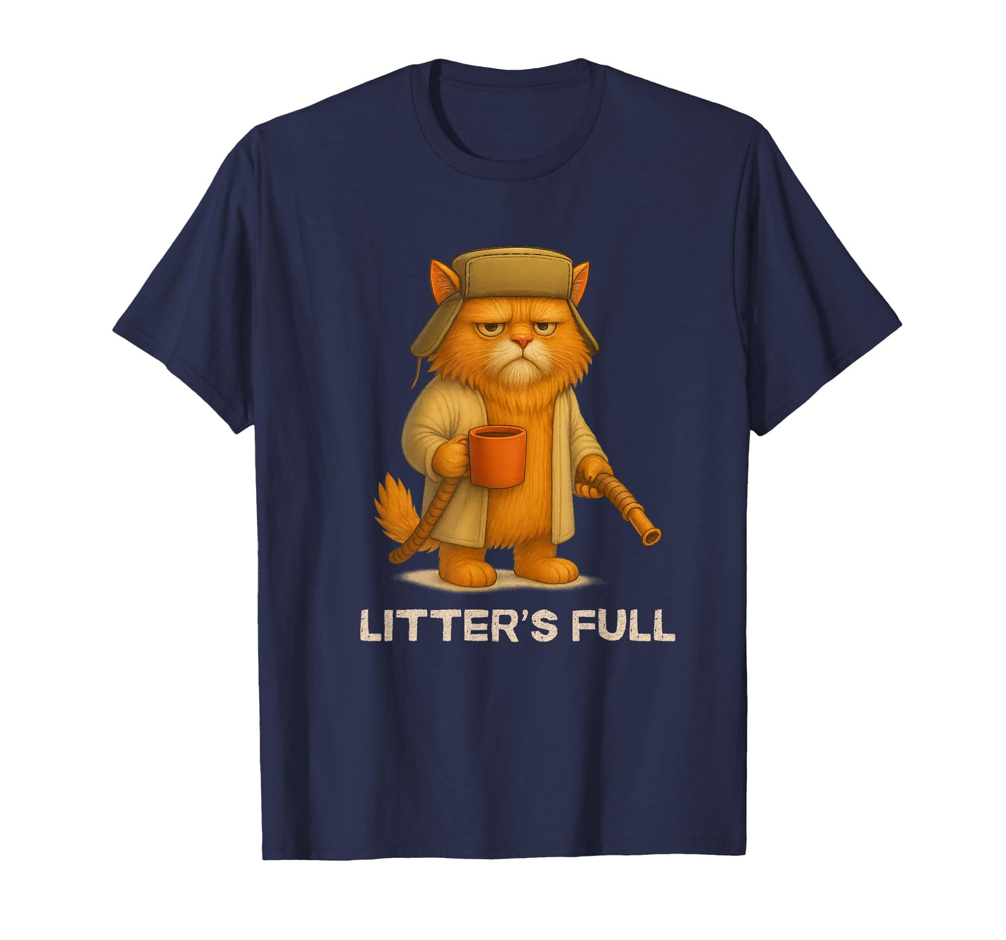 Litter’s Full Funny Cat Parody Lovers Christmas Xmas T-Shirt