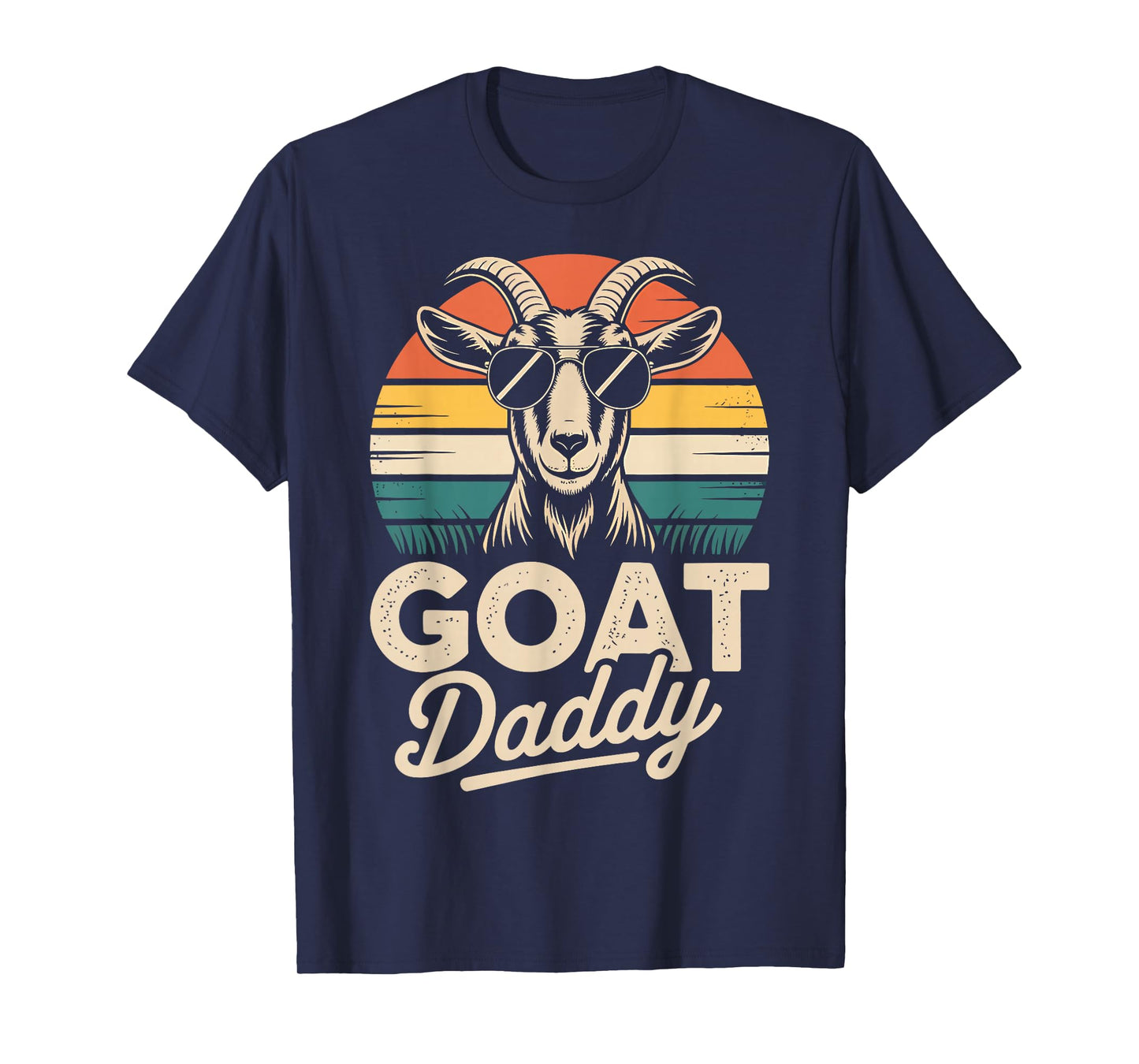 Goat Daddy Vintage Retro Goats Lover Men T-Shirt