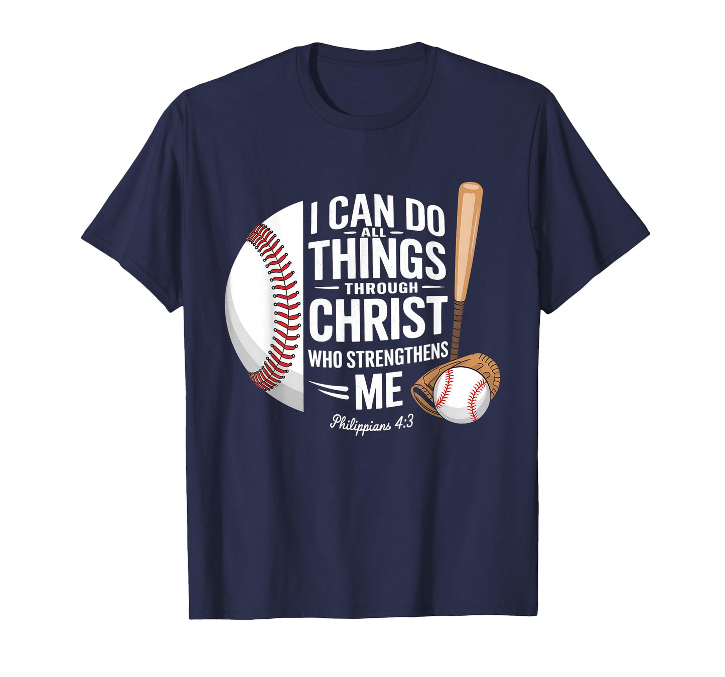 Christian Baseball Player Inspiration with Powerful Bible T-Shirt