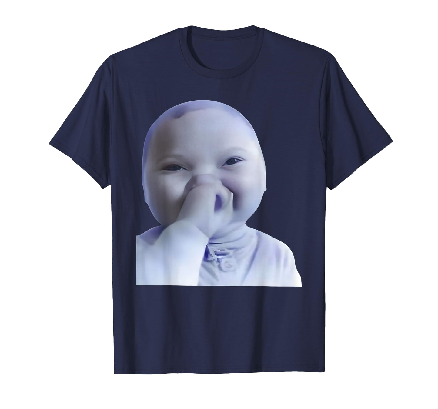 Funny AI Baby Laughing Meme Graphic Gen Z Humor Viral Meme T-Shirt