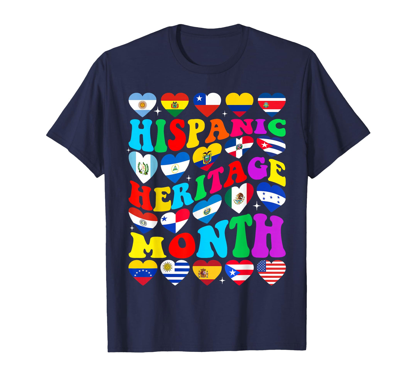 Hispanic Heritage Month 2025 Latino Puerto Rico Teacher Kids T-Shirt