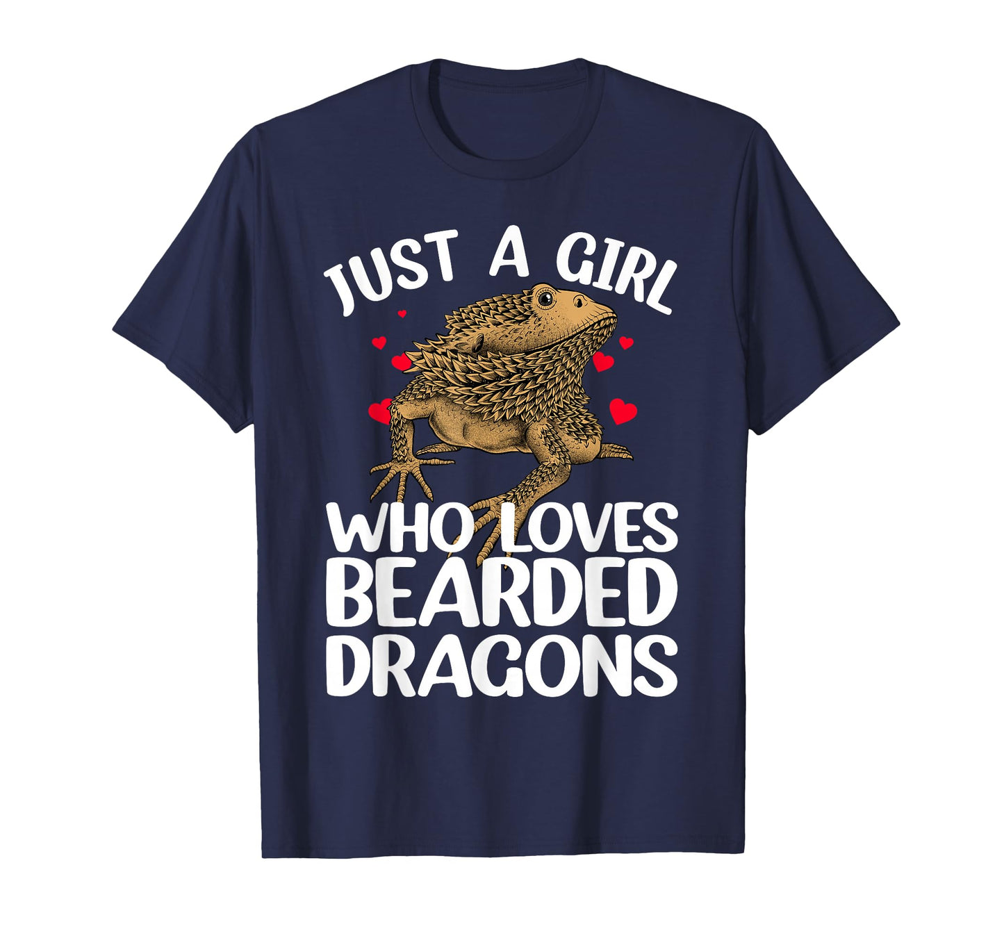 Cool Bearded Dragon Art for Girls Women Bearded Dragon Lover T-Shirt