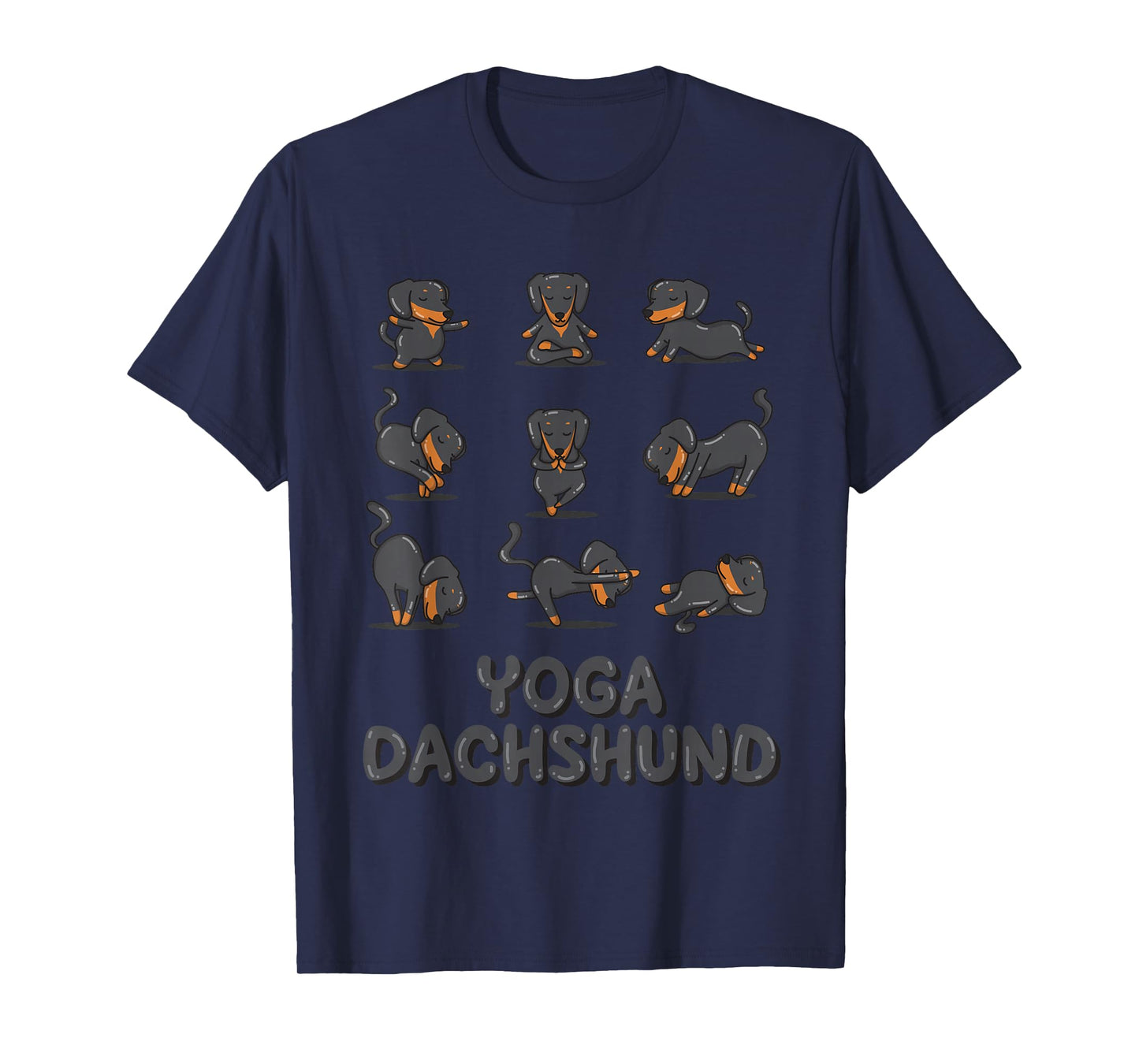 Dachshund Yoga Shirt Weiner Meditation Zen Yoga Dog Lover T-Shirt