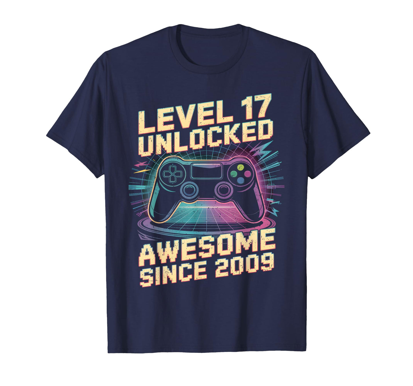 17 Year Old Boy Level 17 Gamer 2009 17th Birthday Party Gift T-Shirt