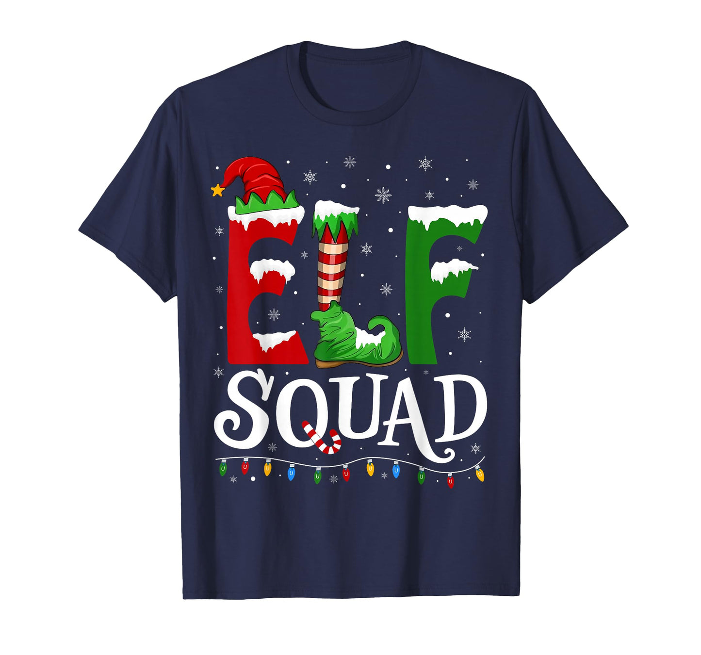 Elf Squad Funny Christmas Family Pajamas T-Shirt