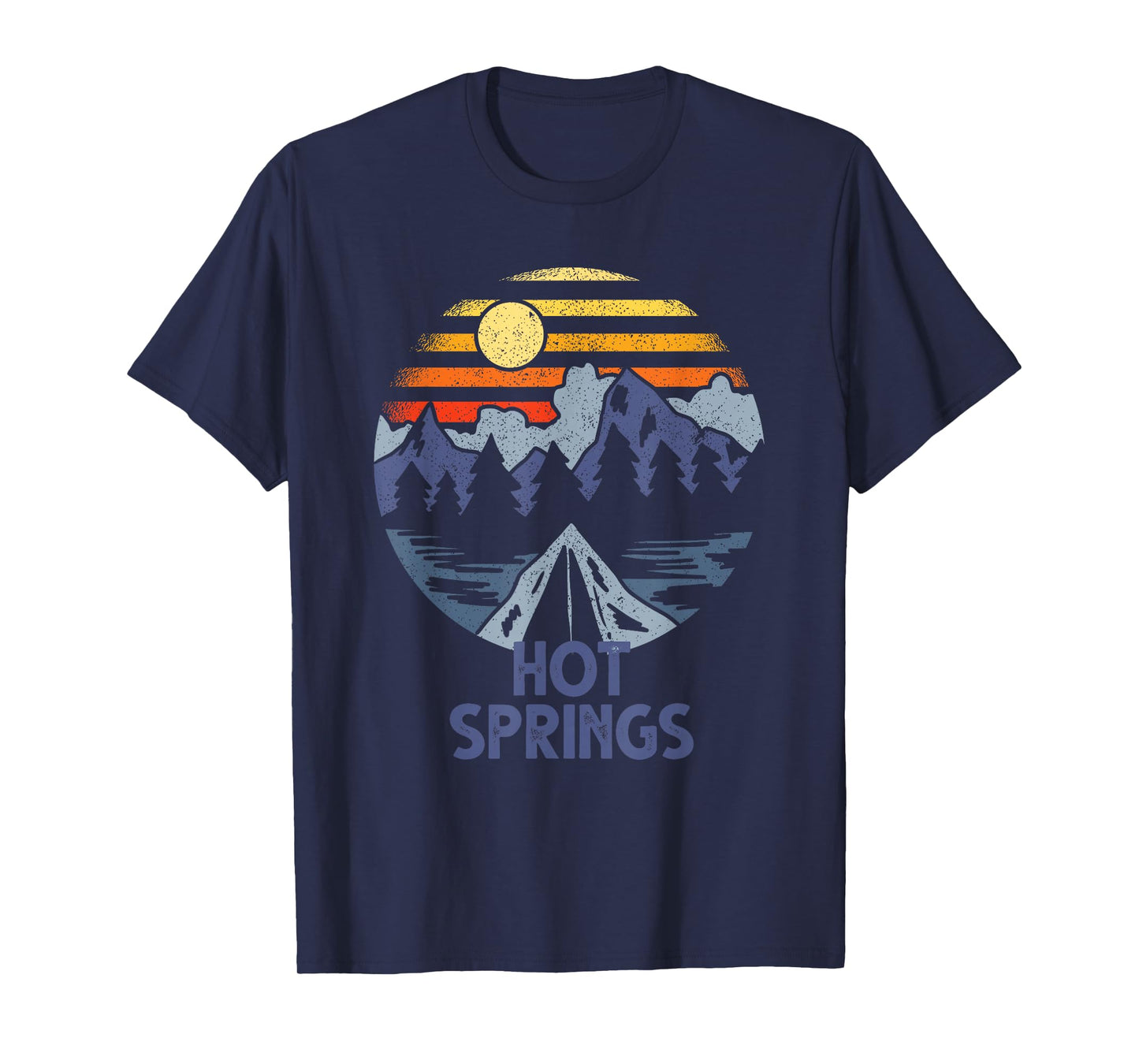 Hot Springs, North Carolina Blue Ridge Mountains Camping T-Shirt