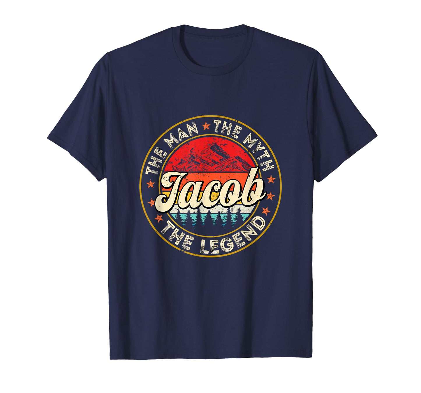 Jacob The Man The Myth The Legend Personalized Name T-Shirt