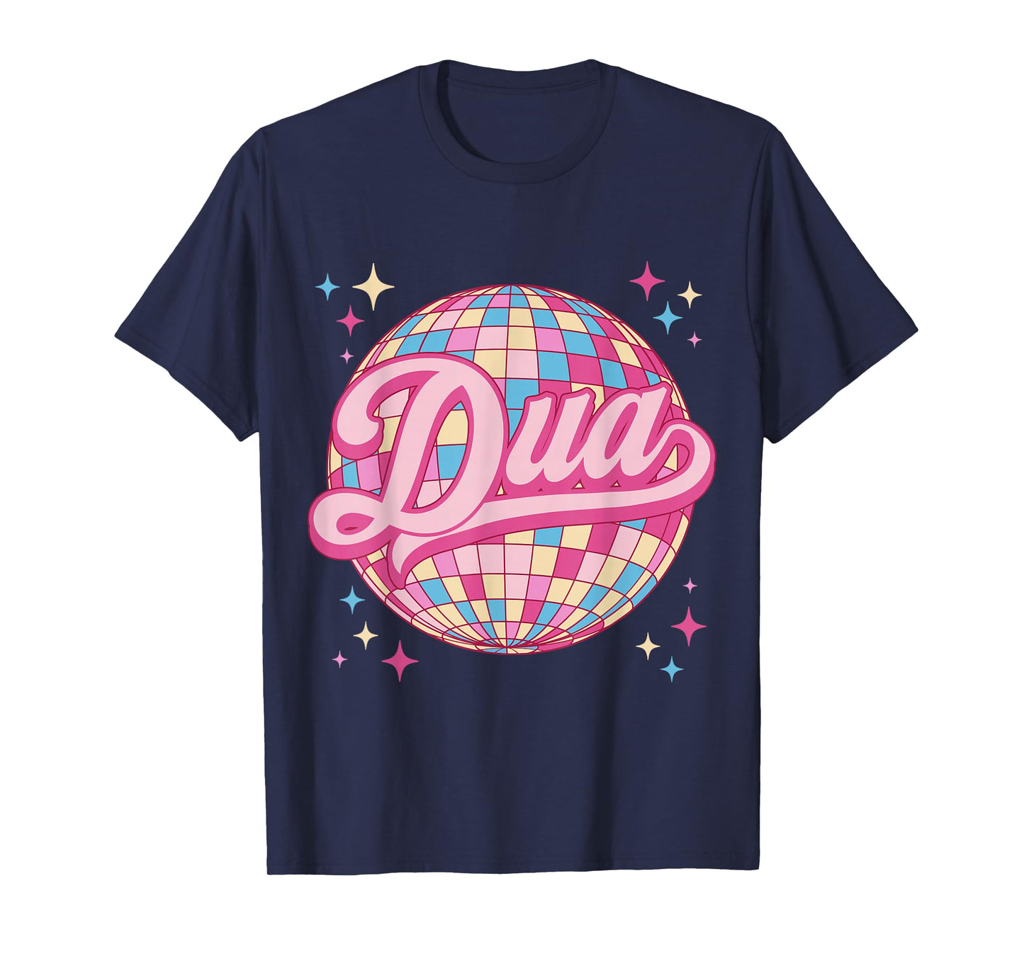 Retro Dua First Name Personalized Disco 80s T-Shirt