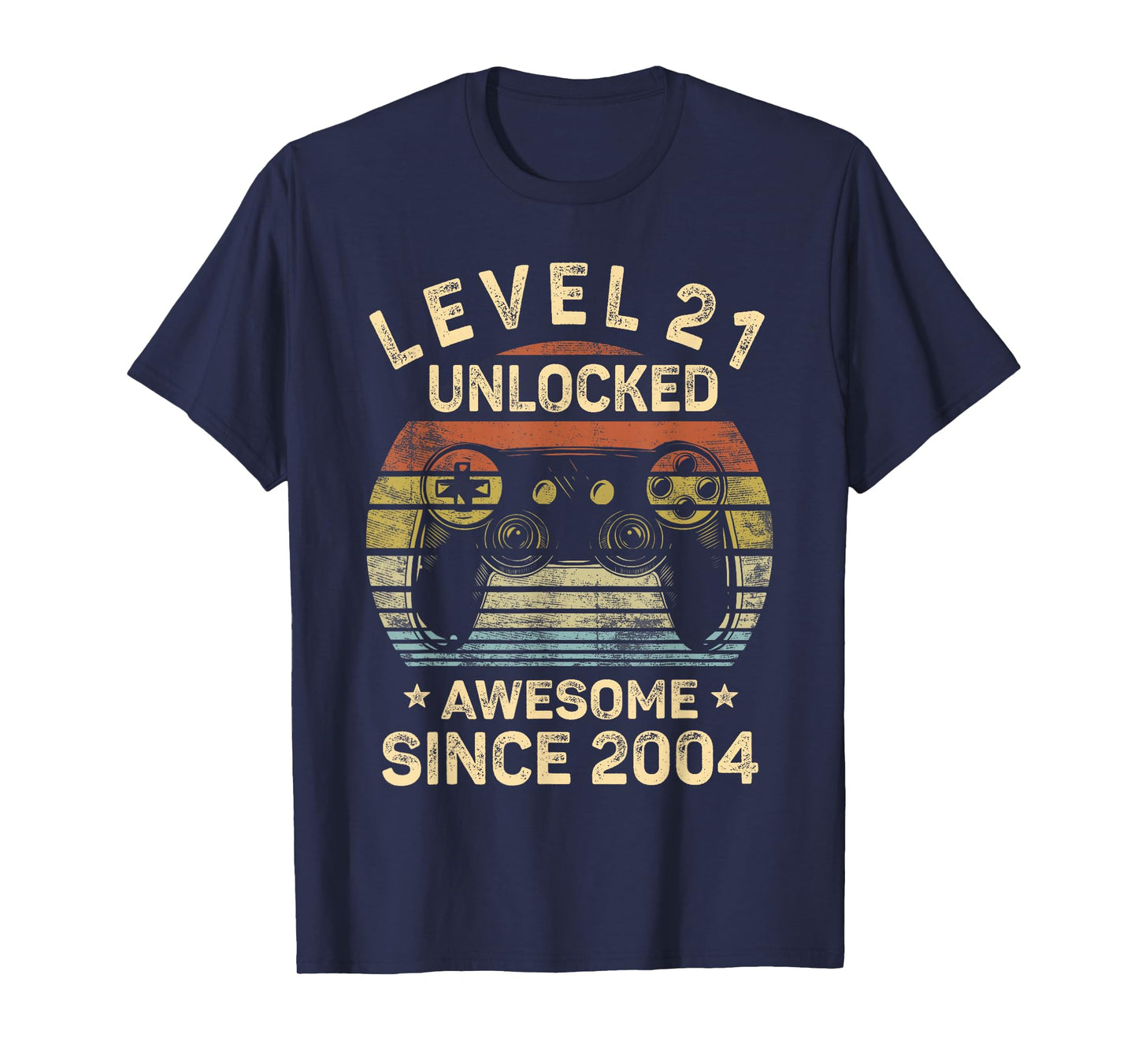 Level 21 Unlocked 21st Birthday 21 Year Old Gifts Gamer Bday T-Shirt