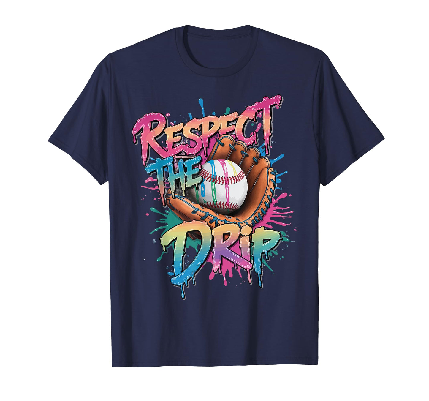Respect the Drip Youth Baseball Sports T-Shirt