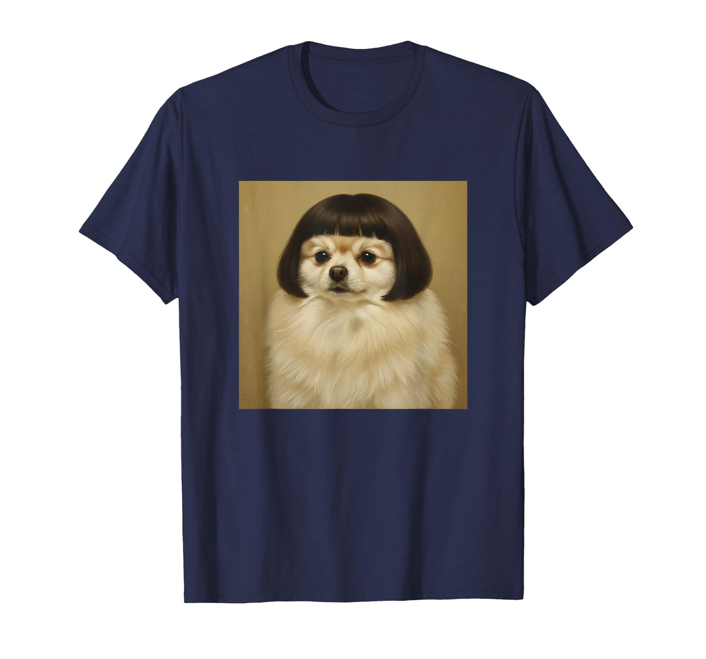 Funny Pomeranian Bob Haircut Dog Meme for Men Women Kids T-Shirt