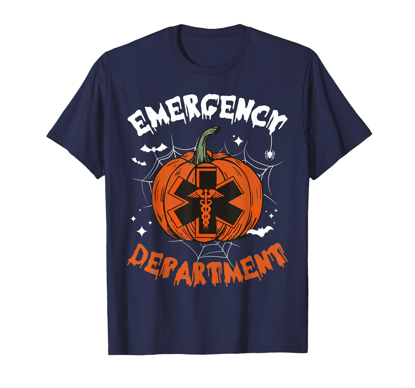Cute Emergency Department Spooky Season Pumpkin Halloween T-Shirt
