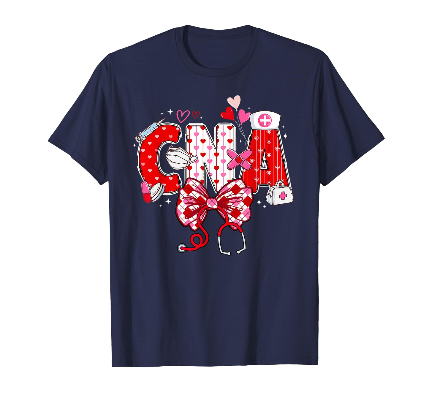 CNA Valentine Certified Nursing Assistant Valentines Day T-Shirt