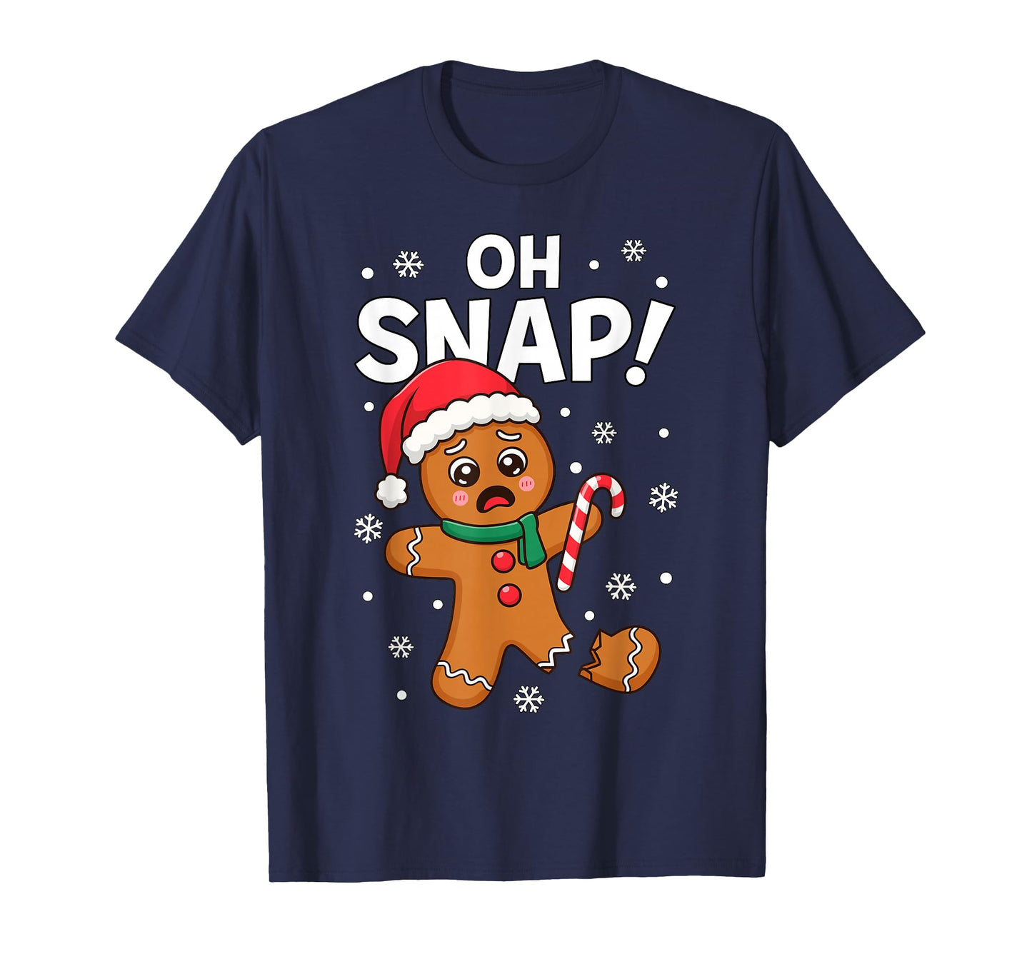 Oh Snap Gingerbread Man for Adult Kids Men Women Christmas T-Shirt
