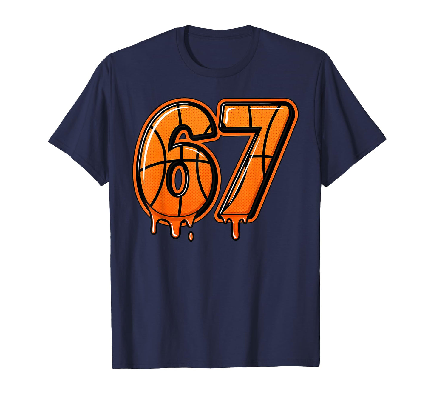Six Seven Basketball Viral Gen Alpha Meme 67 Sports 6 7 T-Shirt