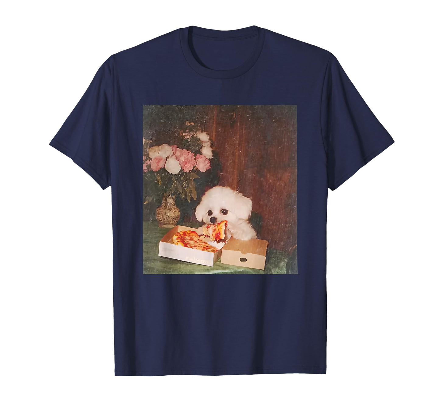 Dog Eating Pizza Funny Dog Meme T-Shirt