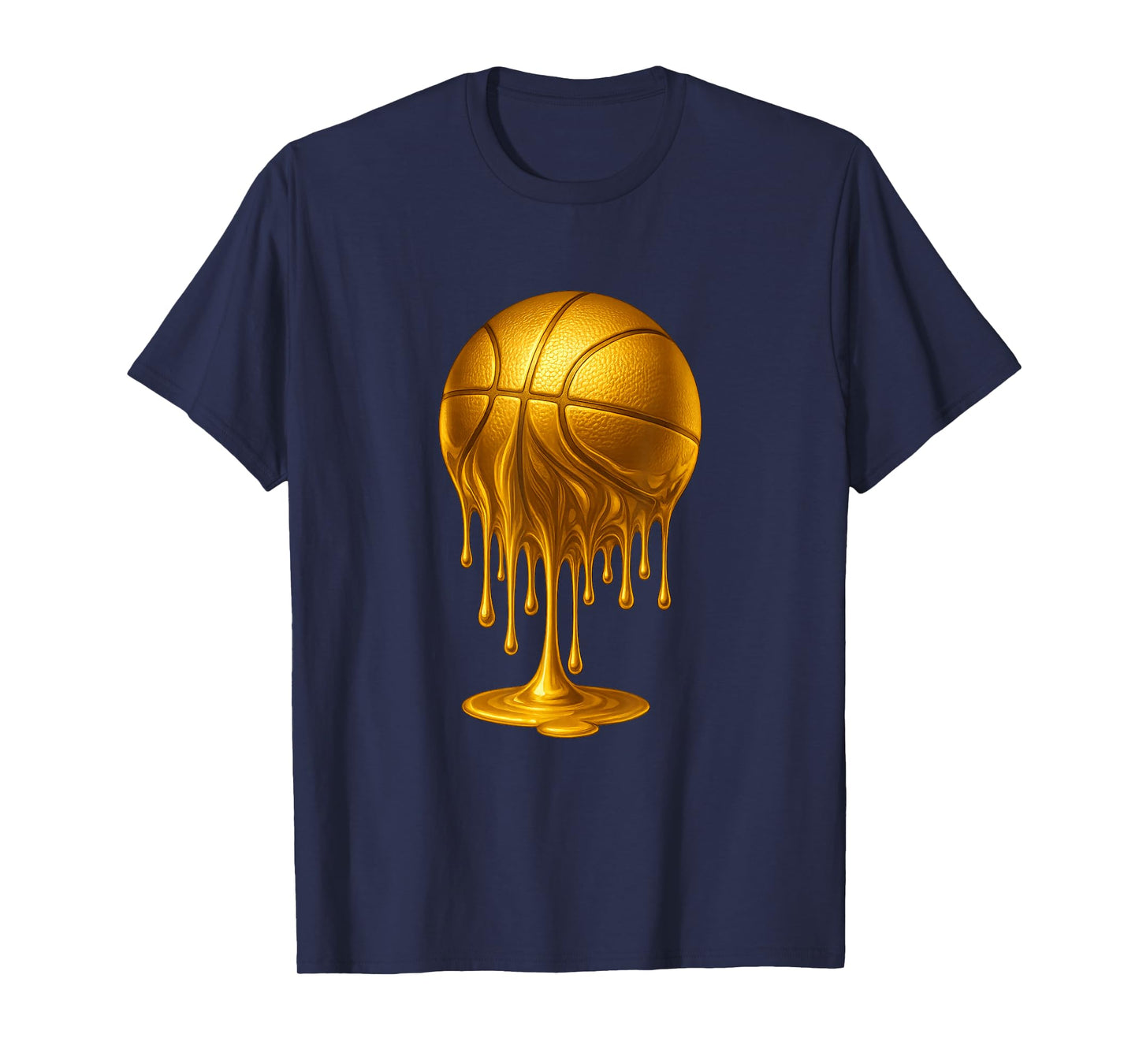 Dripping Gold Drip Basketball Game Day Player Coach Baller T-Shirt