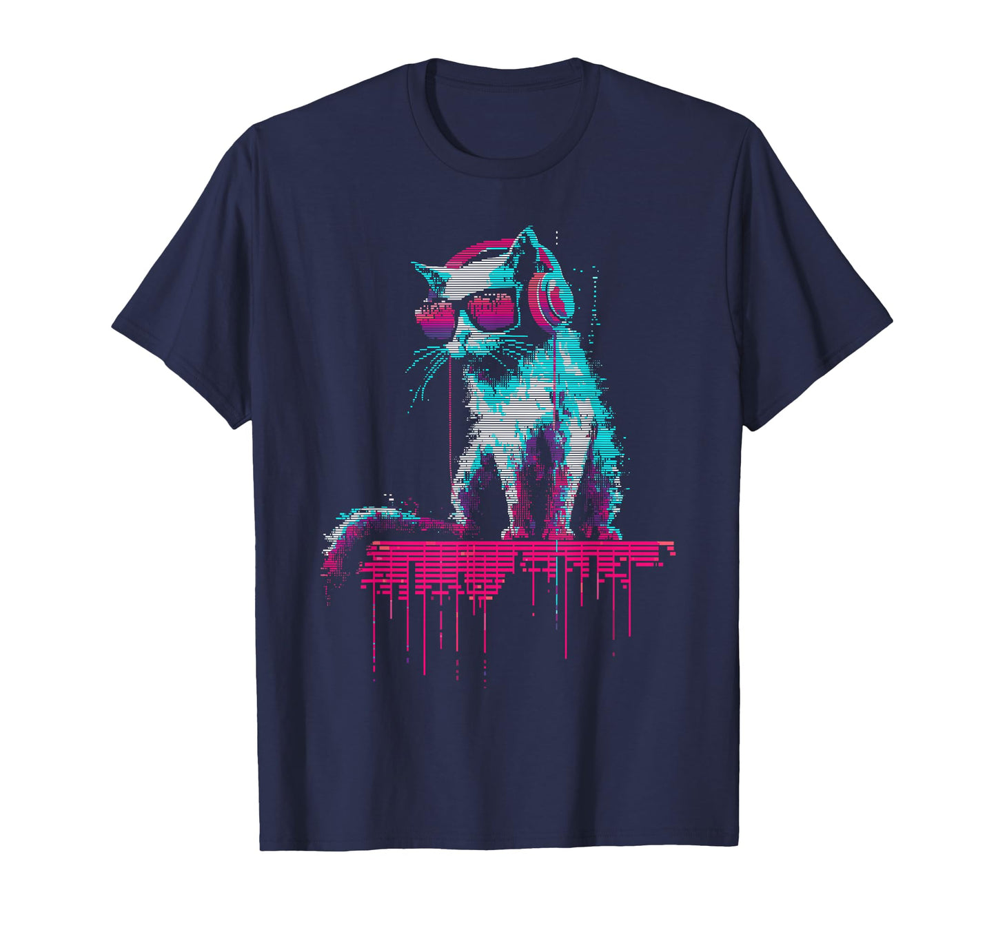 Music Novelty Graphic Men Women Kids Funny Cat Y2K T-Shirt