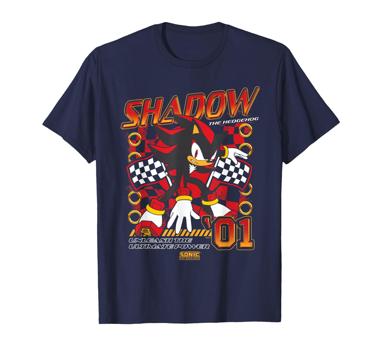 Sonic The Hedgehog Shadow The Hedgehog 01 Racing Poster T-Shirt