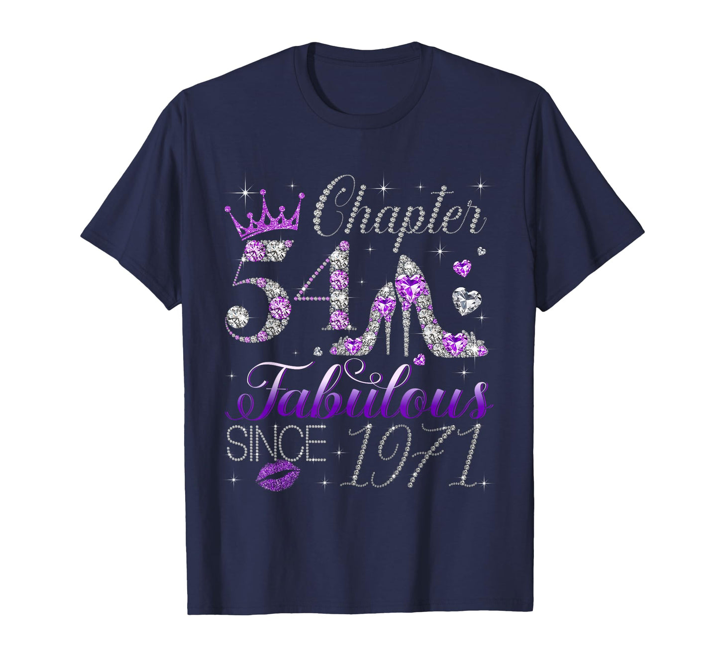 Chapter 54 Fabulous Since 1971 54th Birthday Women Girls T-Shirt
