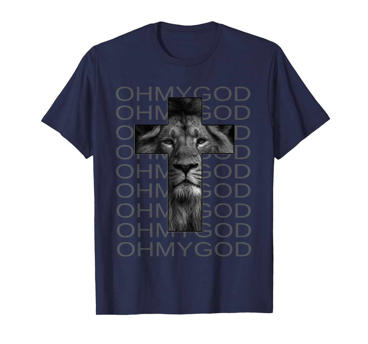 Jesus Lion Cross Art, Christian Streetwear T-Shirt T-Shirt