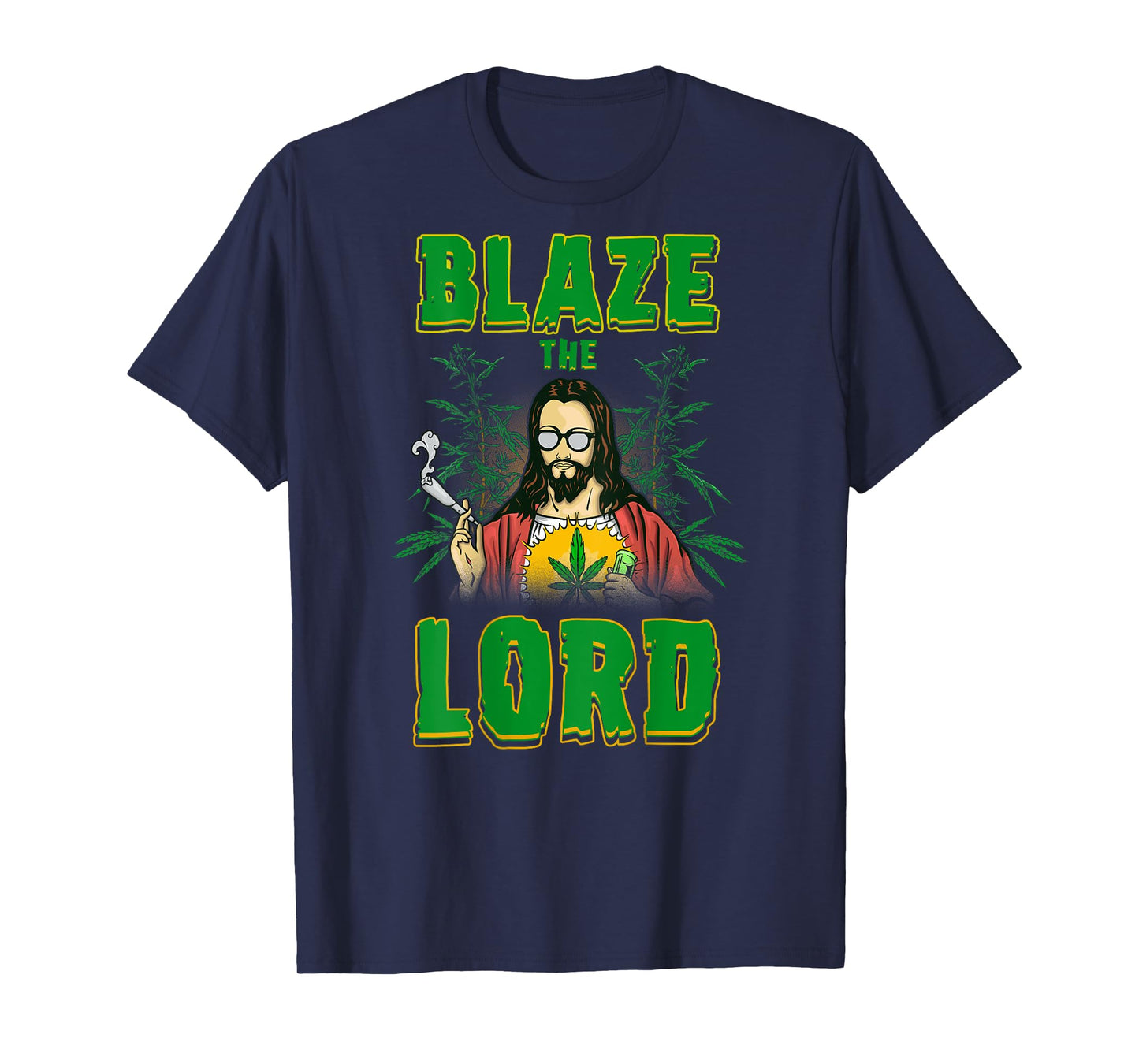 CBD Cannabis Jesus Shirt Blaze The Lord Funny AF 420 Weed