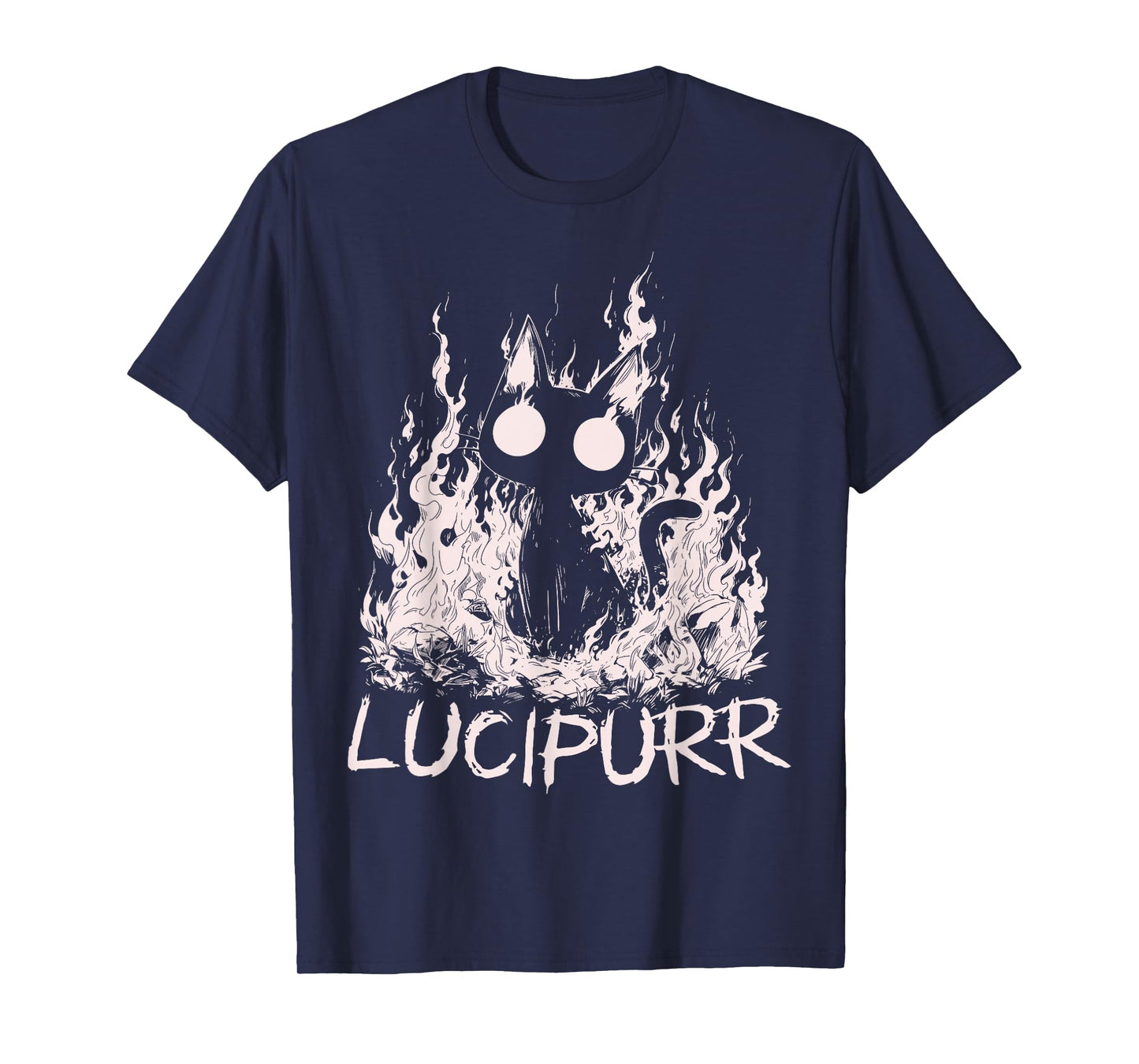 Lucipurr Cat Lover Lucifer Baphomet Demon Kitty T-Shirt