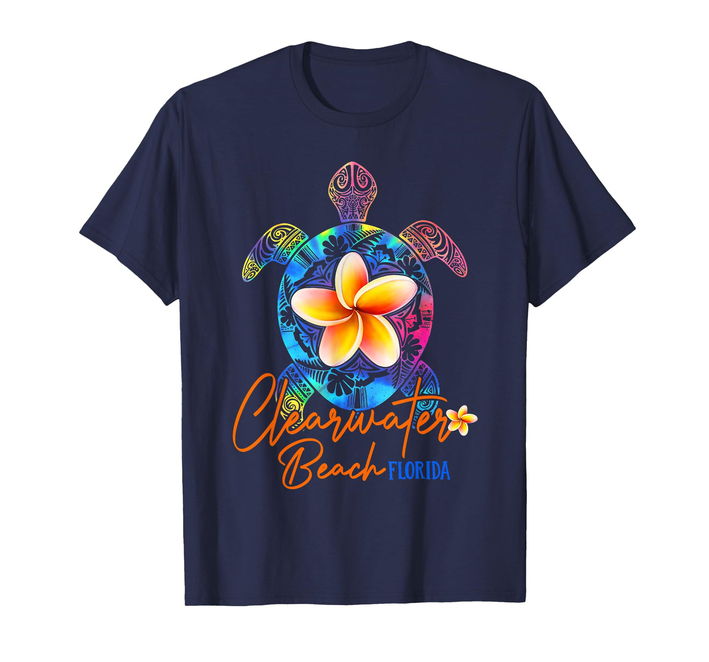 Clearwater Beach Florida Tie Dye Sea Turtle Vacation 2025 T-Shirt for Men Women Girls Kids