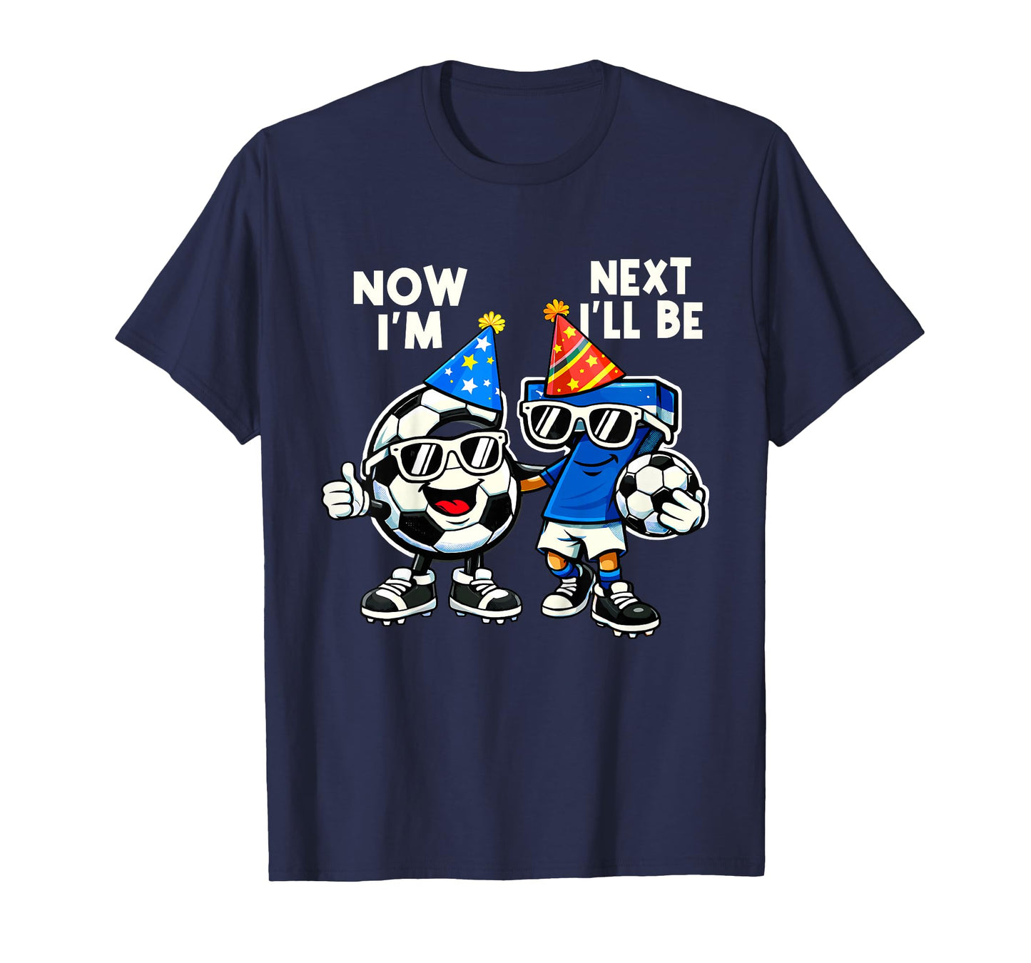 6 Year Old Birthday Boys Kids Now I'm 6 Next Year I'll be 7 T-Shirt