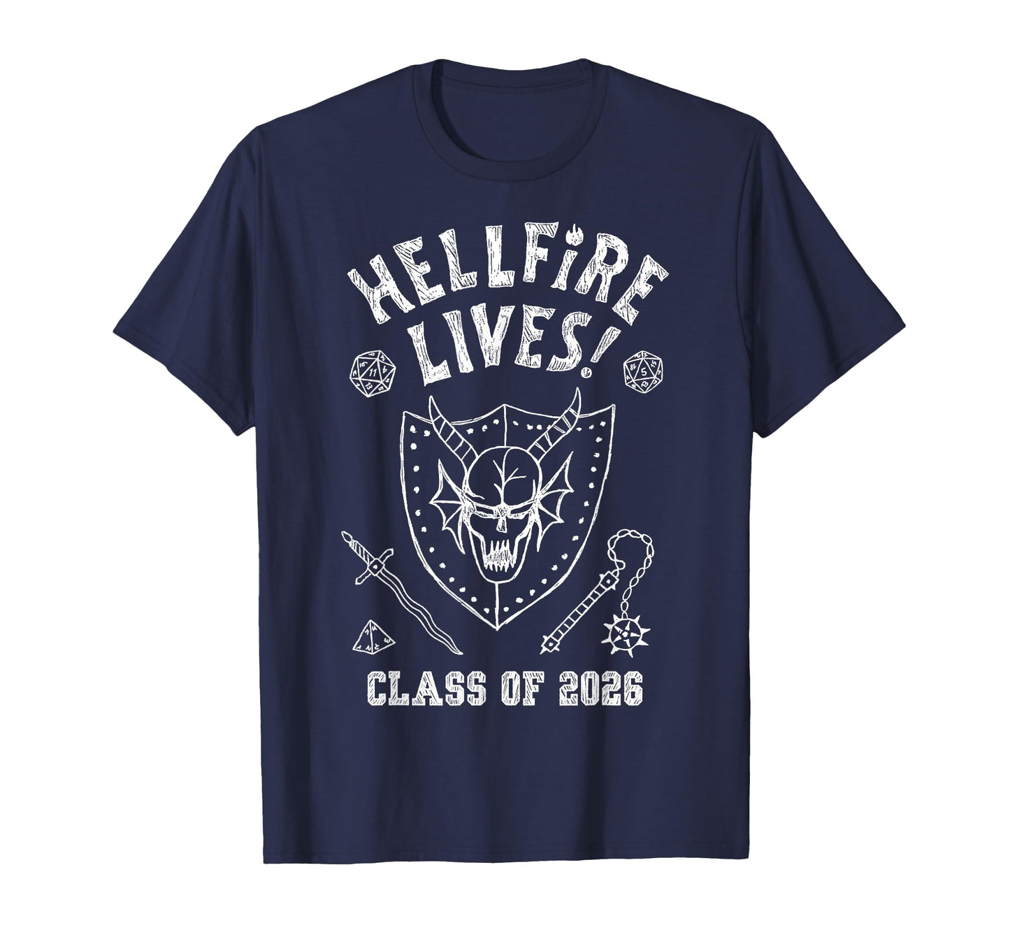 Stranger Things Hellfire Lives! Class of 2026 Graduation T-Shirt