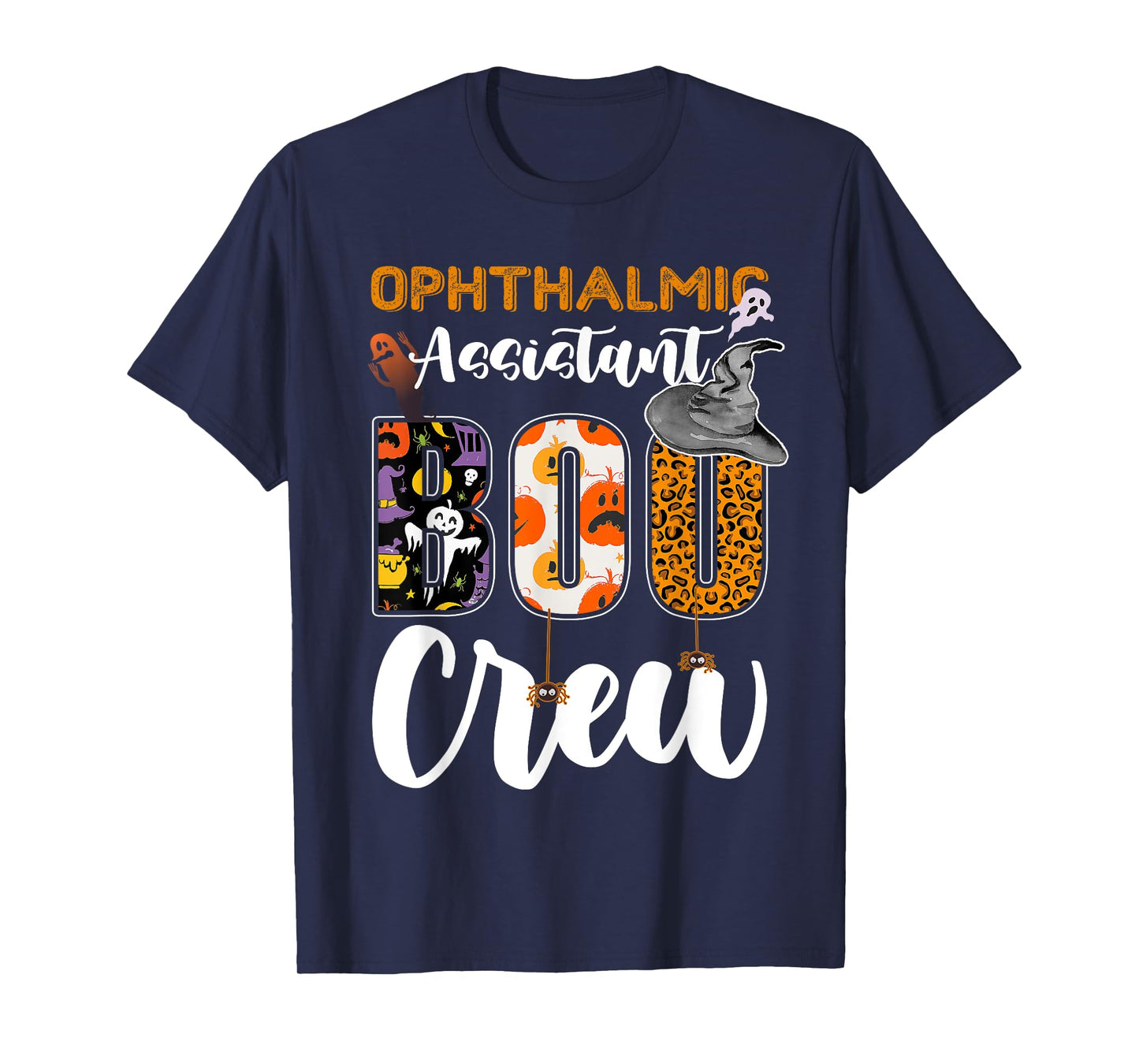 Ophthalmic Assistant Boo Crew Halloween Matching Ophthalmic T-Shirt