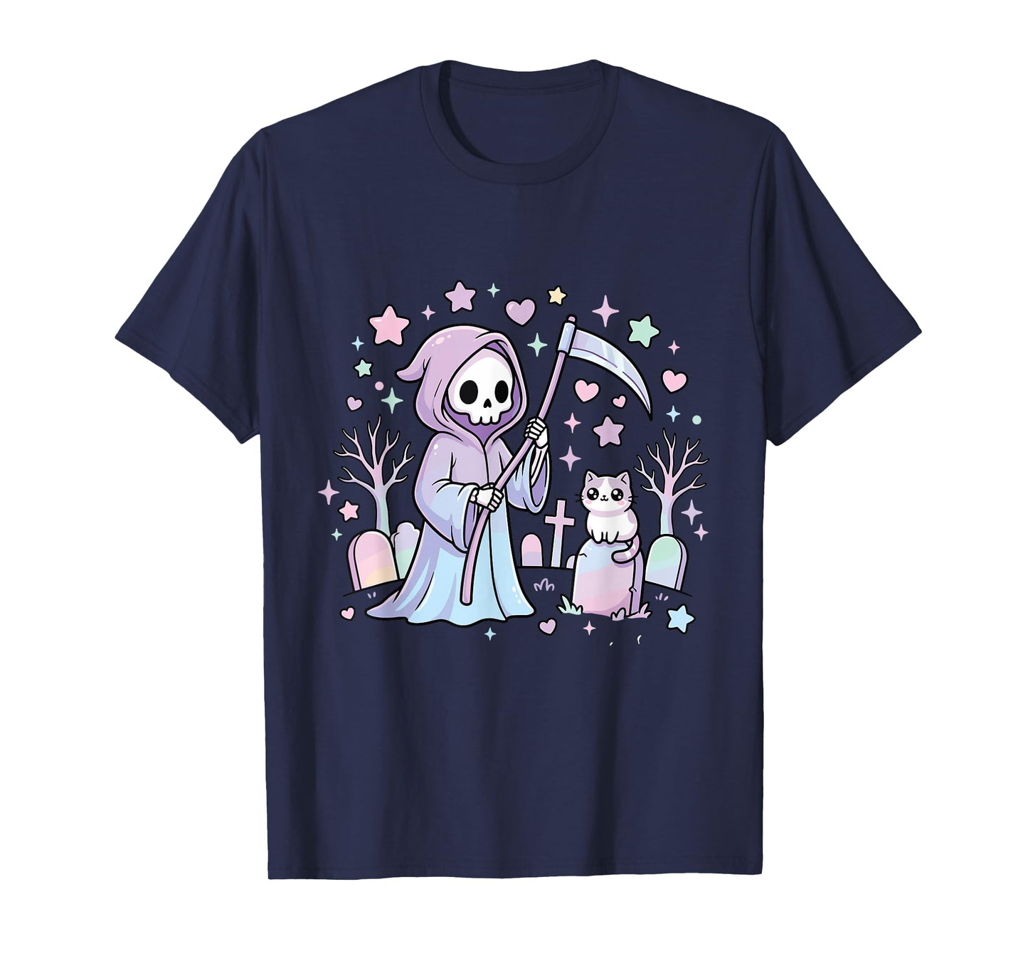 Skeleton Skull Cat T-Shirt